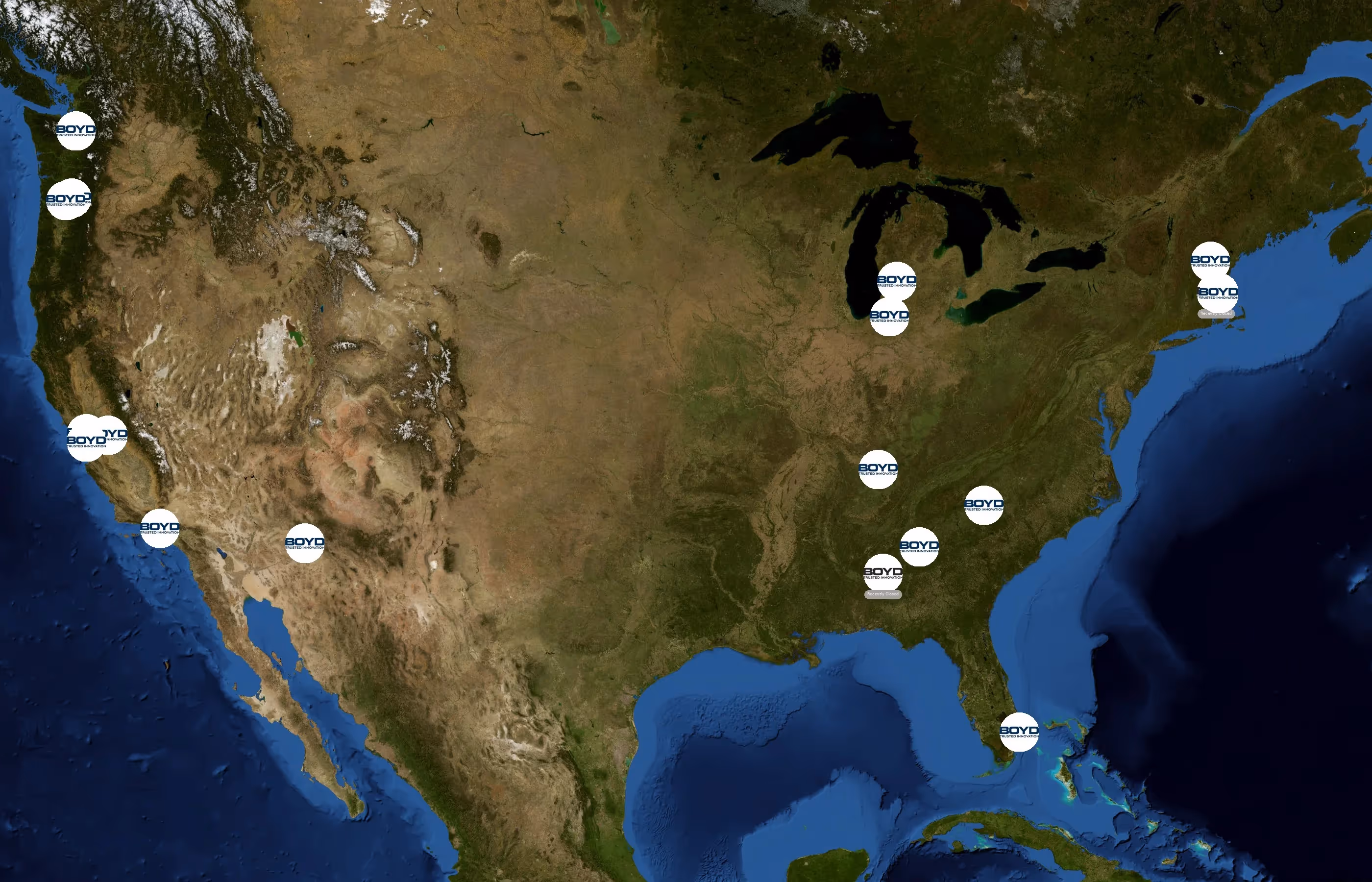 Boyd Corporation state distribution