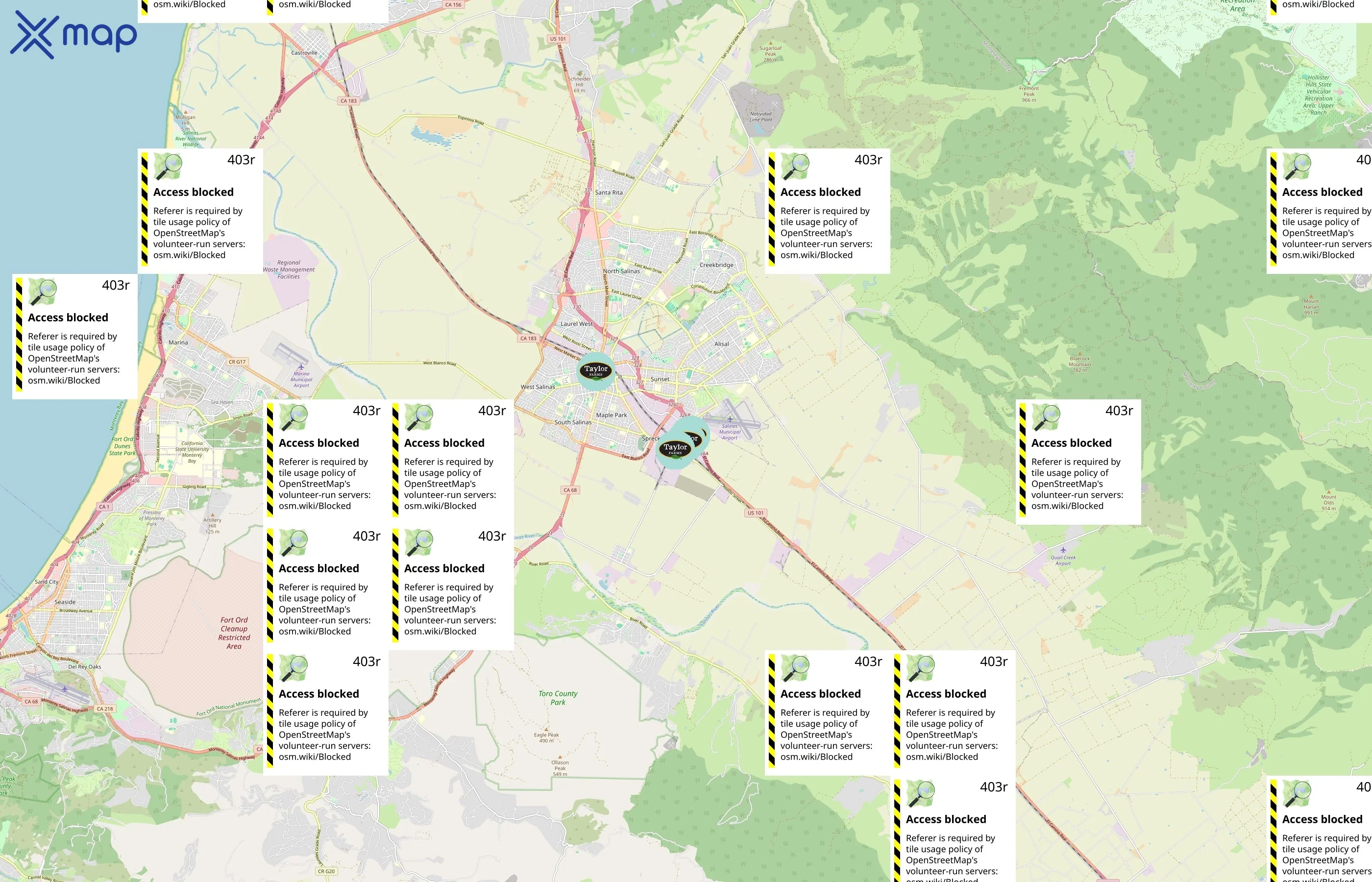 Taylor Farms area coverage