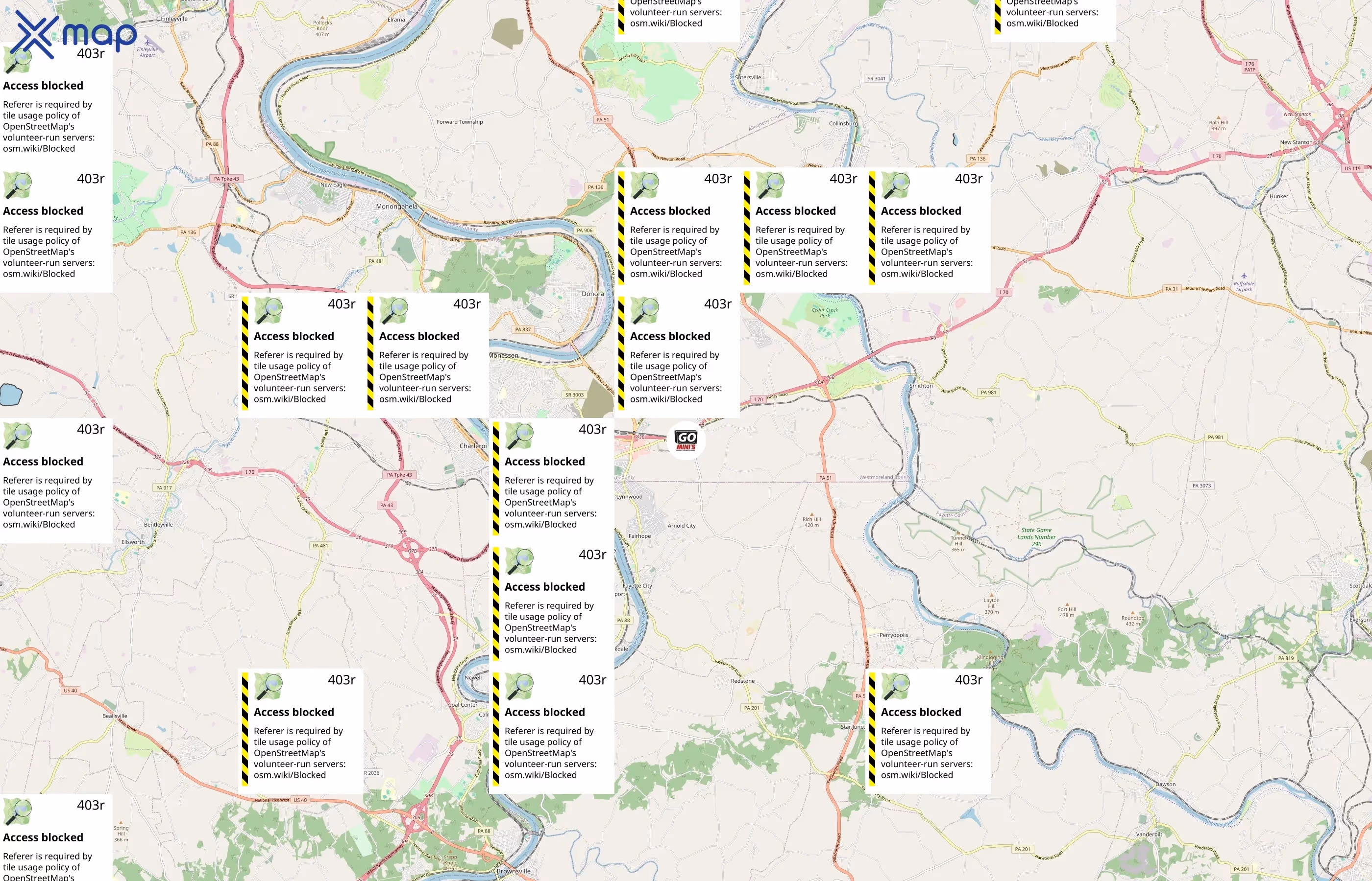 Go Mini's area coverage