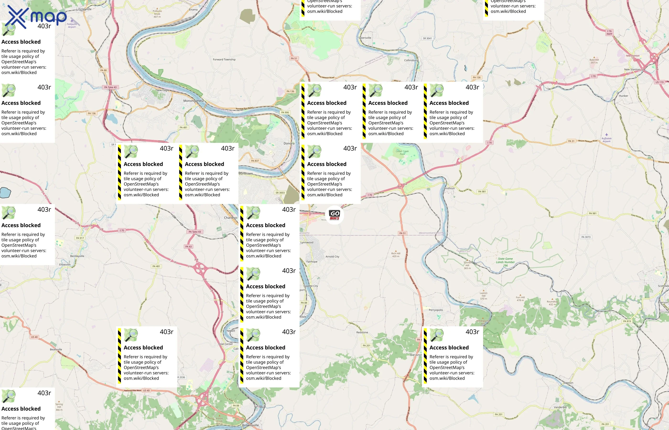 Go Mini's area coverage