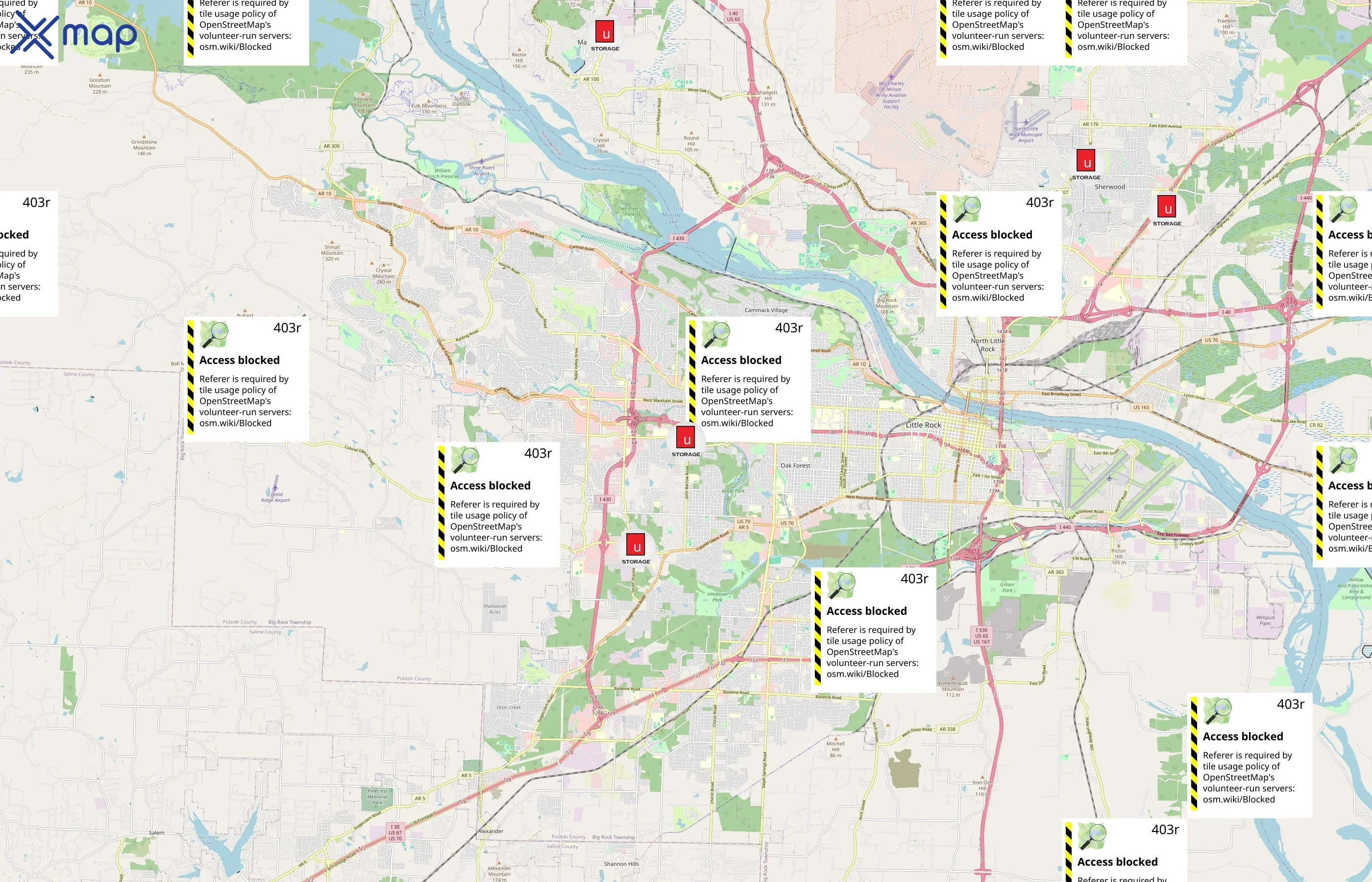 U Storage area coverage
