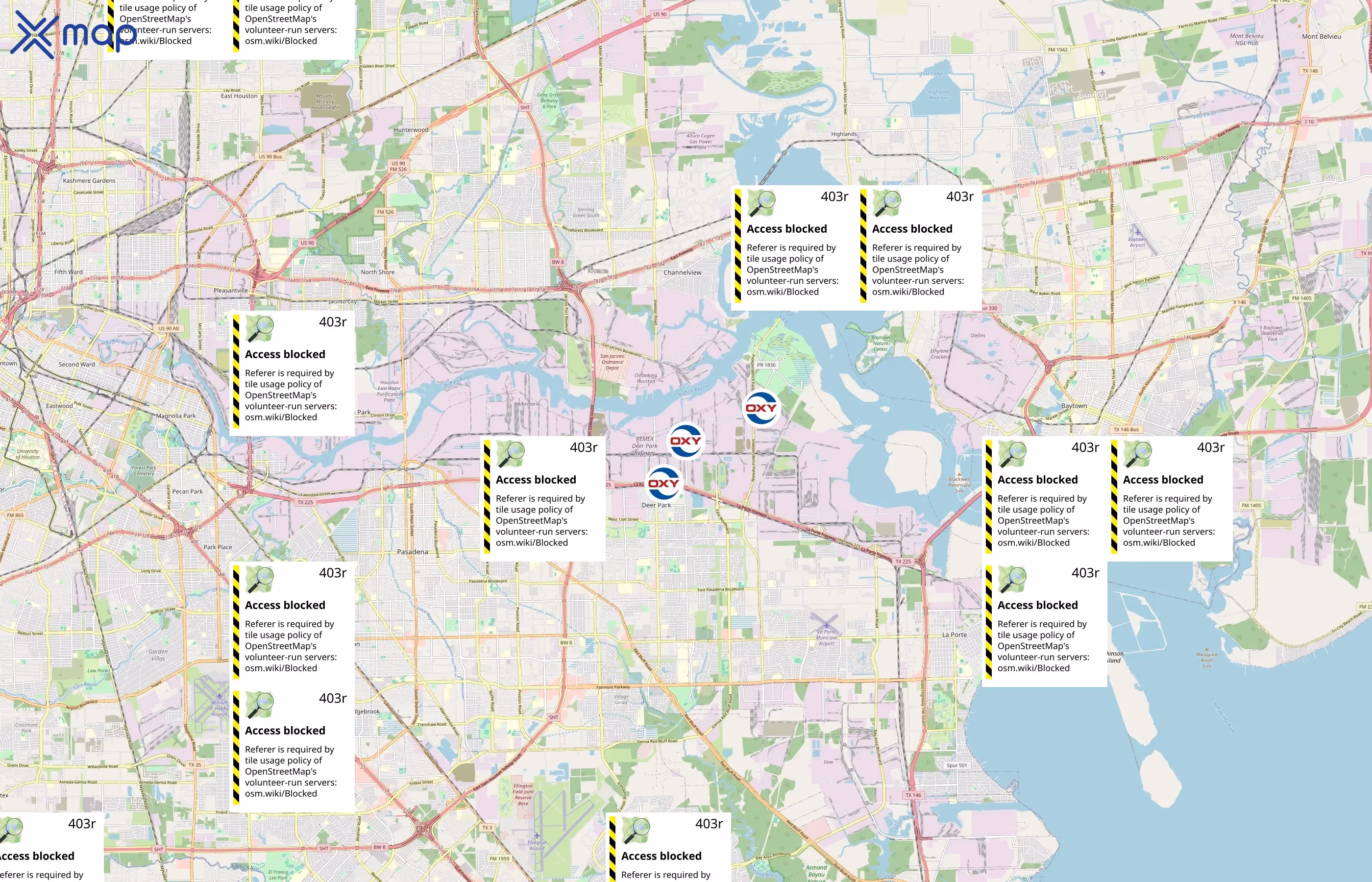 Occidental Petroleum Corporation area coverage