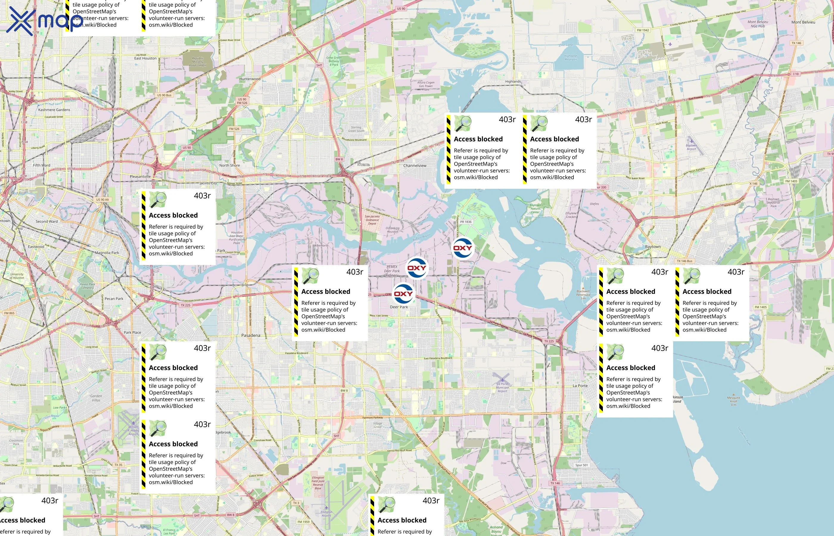 Occidental Petroleum Corporation area coverage