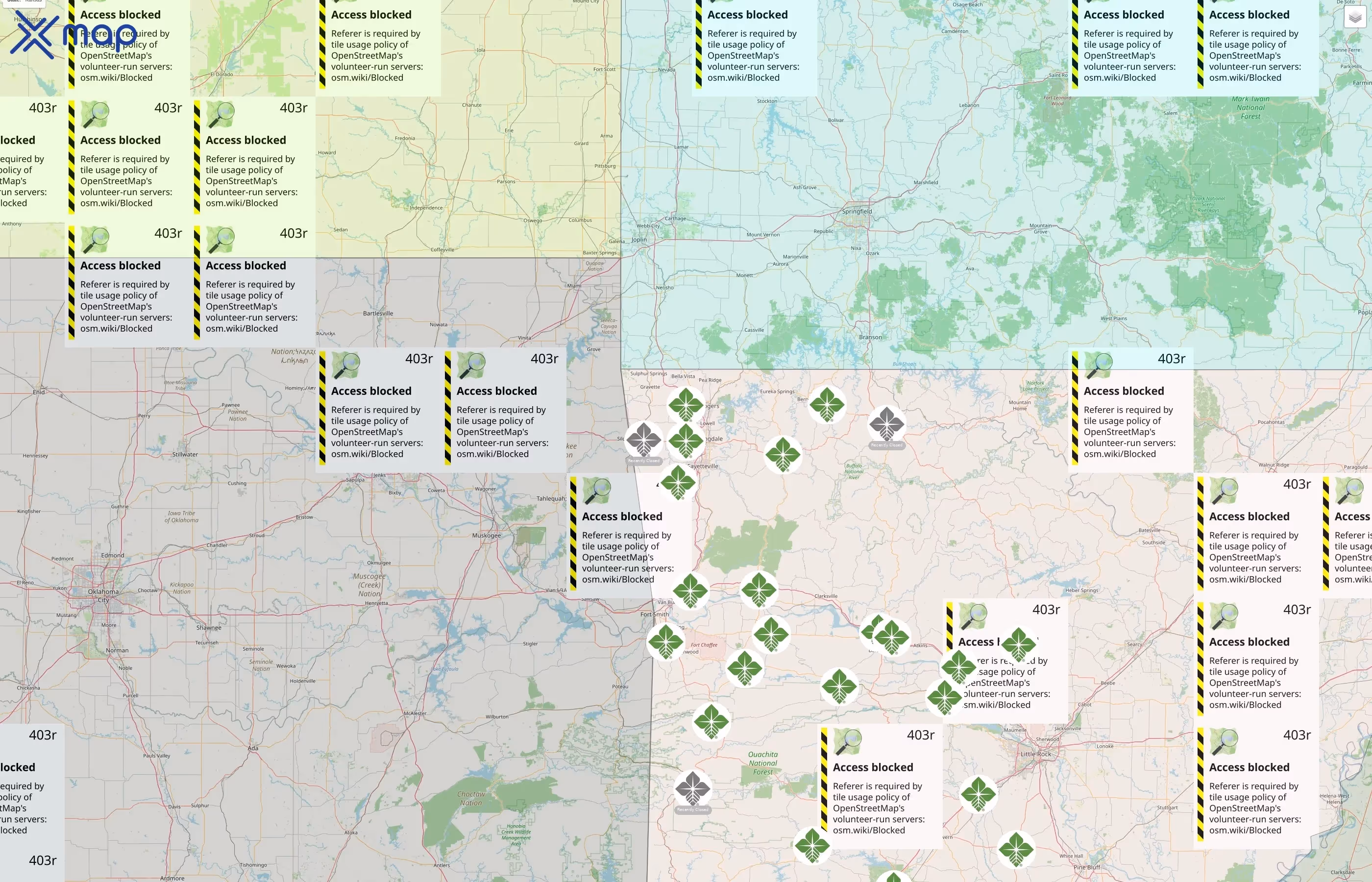 Farm Credit of Western Arkansas street hotspots