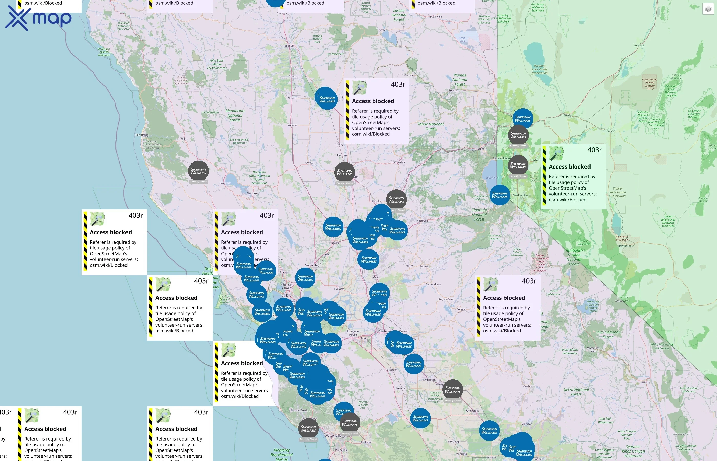 Sherwin-Williams street hotspots
