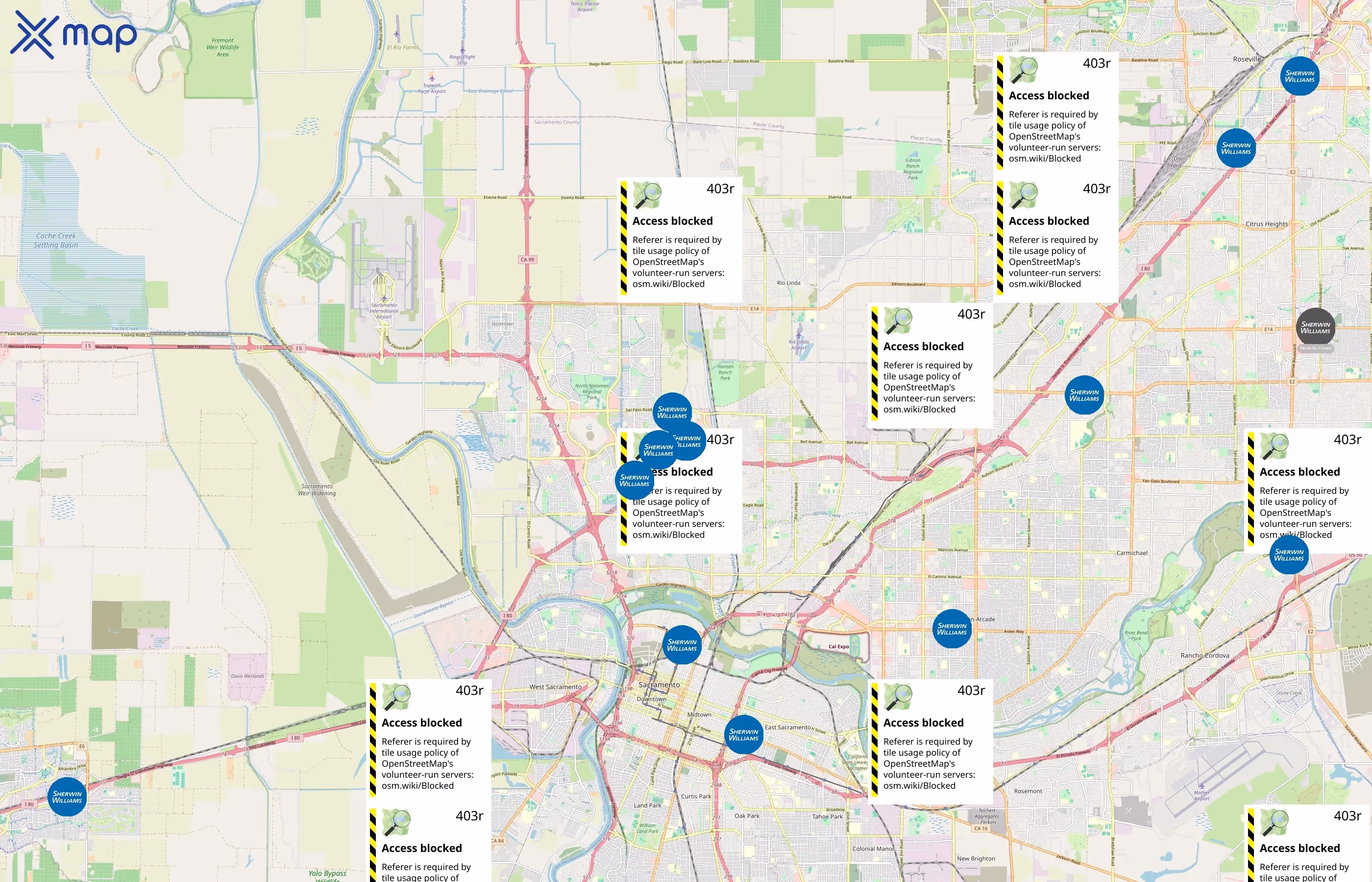 Sherwin-Williams area coverage