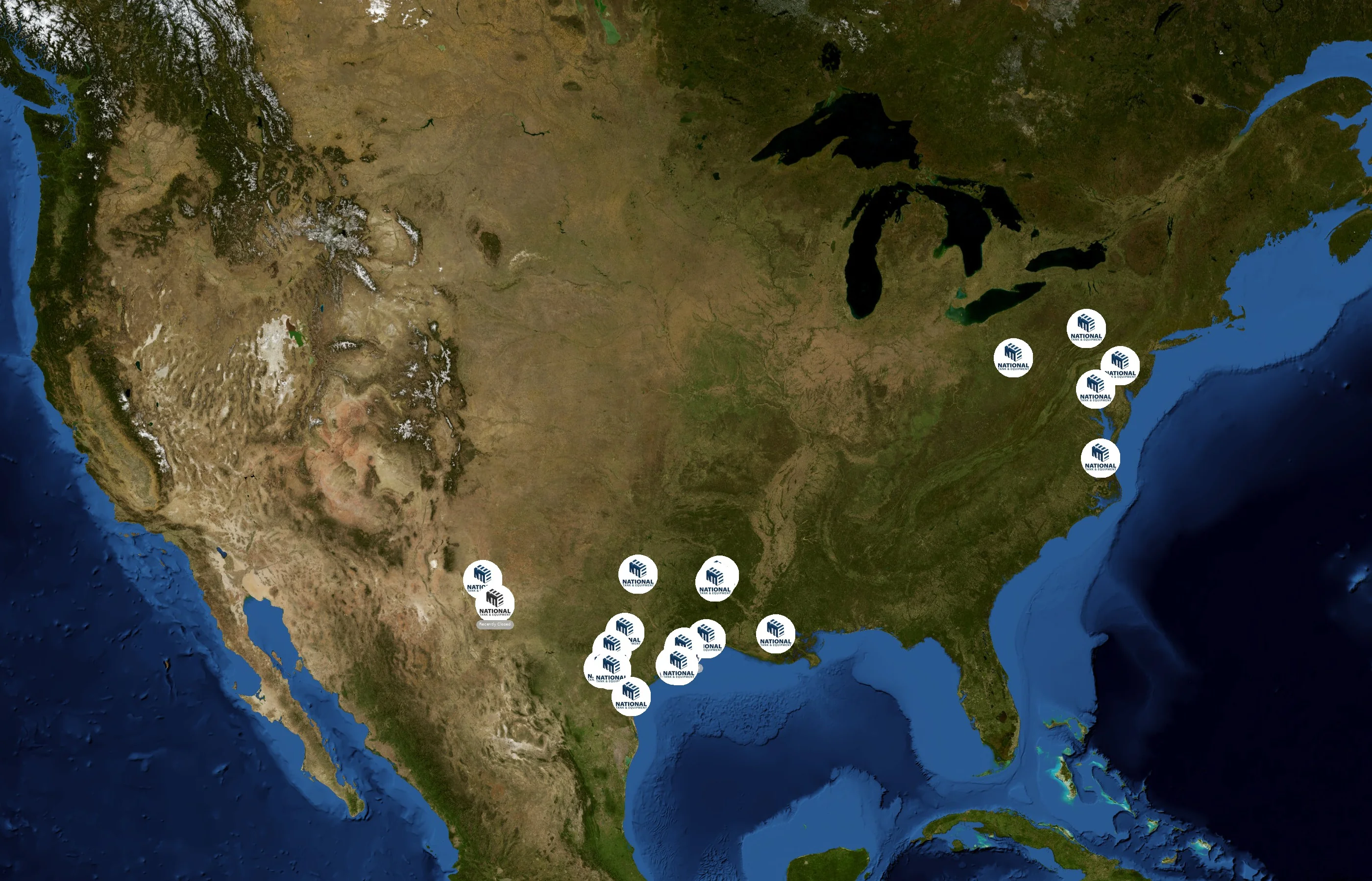 National Tank & Equipment state distribution