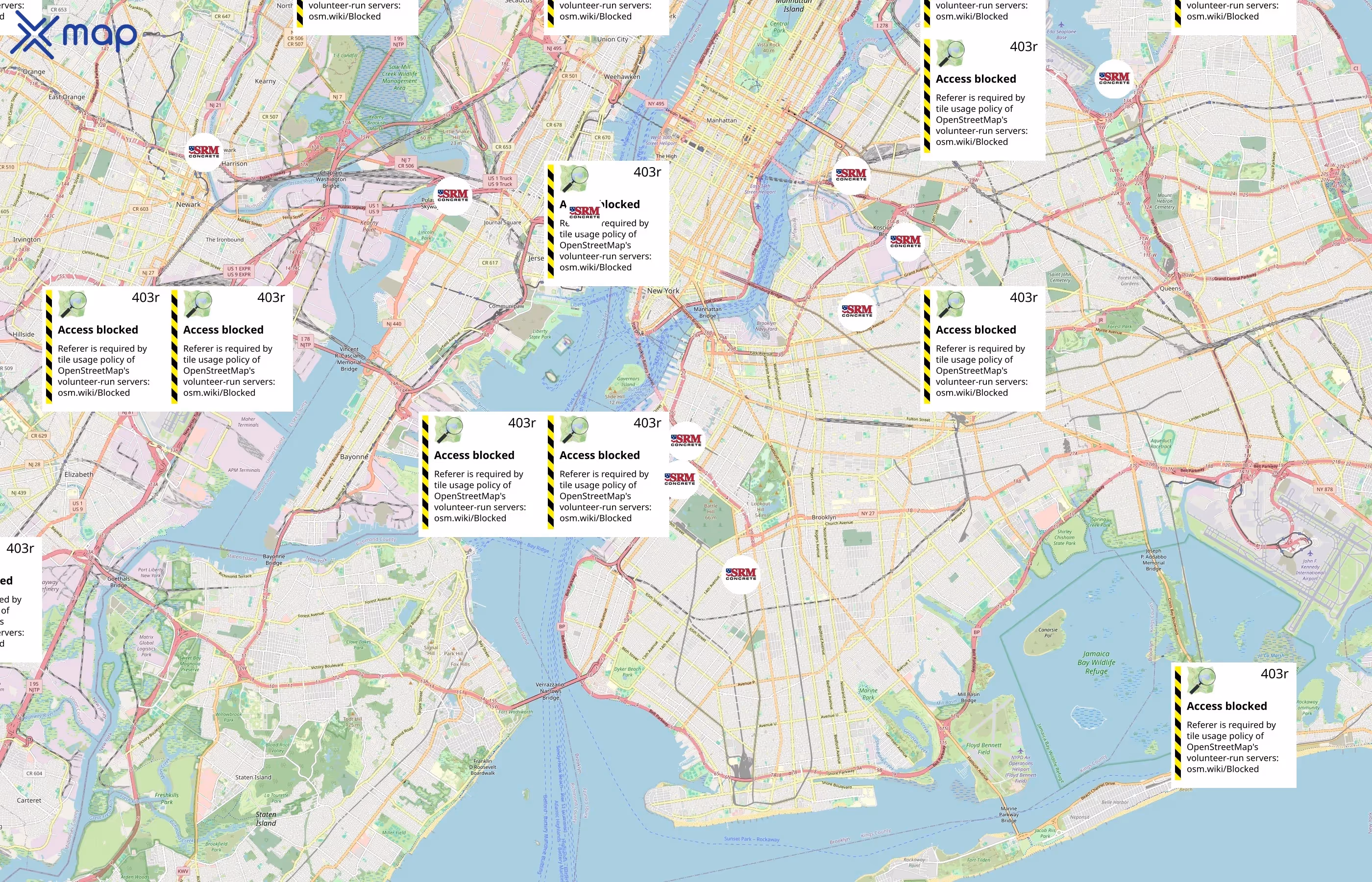 SRM Concrete area coverage