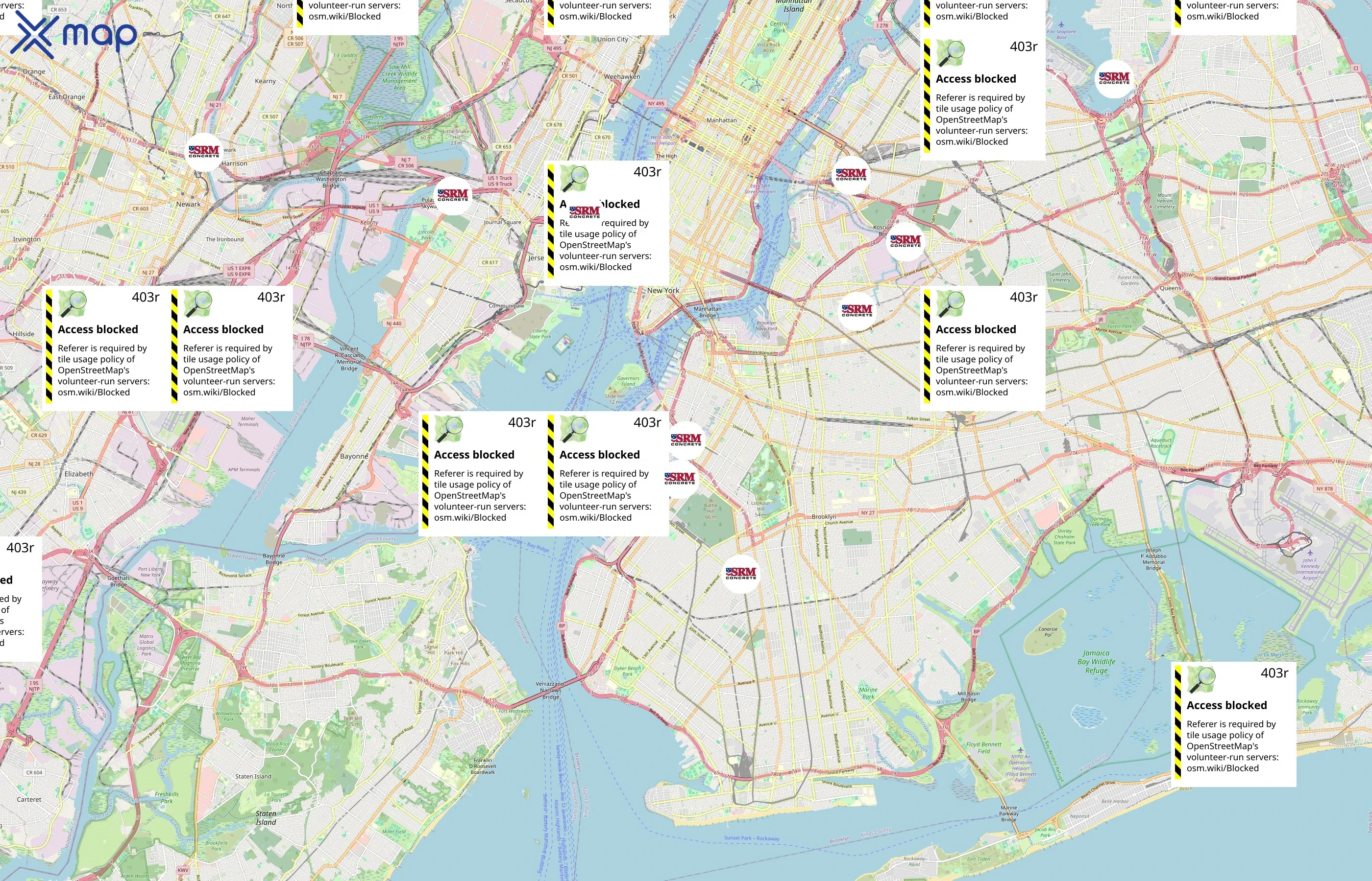 SRM Concrete area coverage