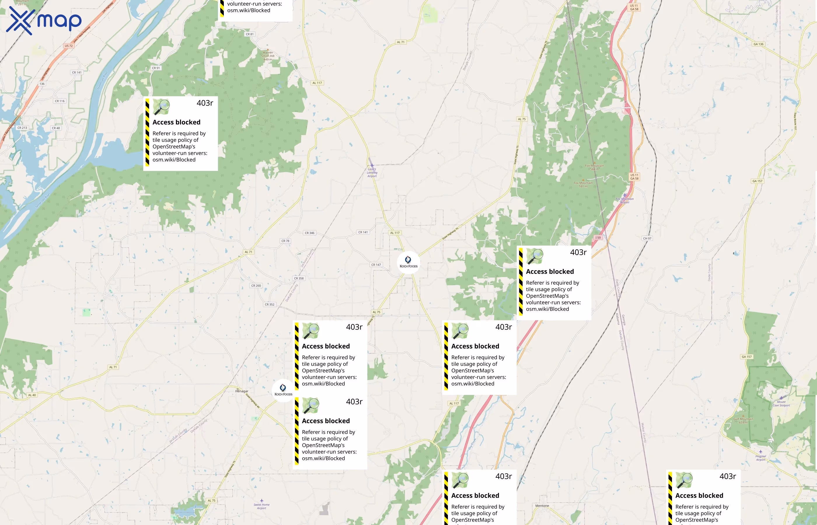 Koch Foods area coverage