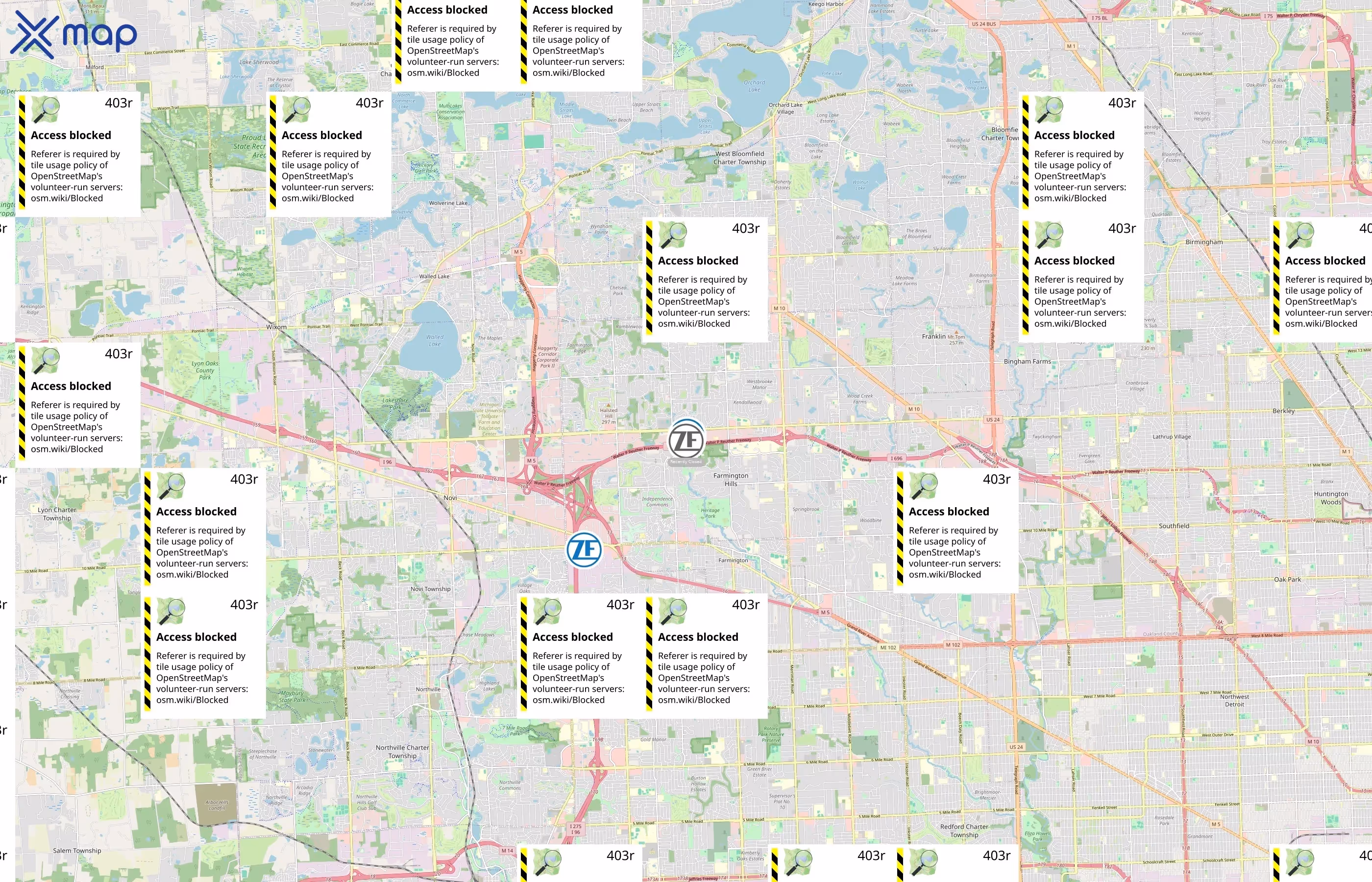 ZF area coverage