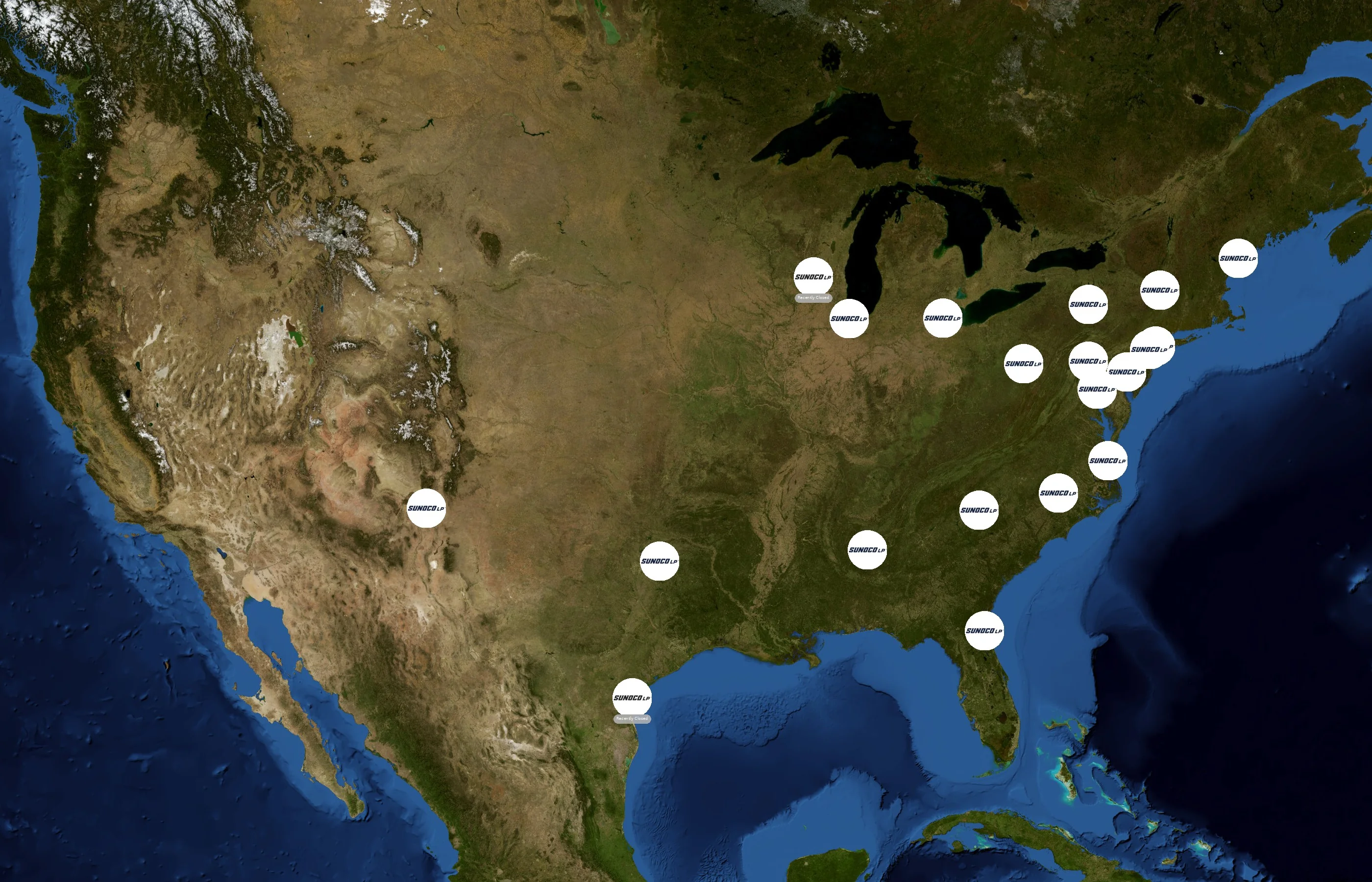 Sunoco LP state distribution