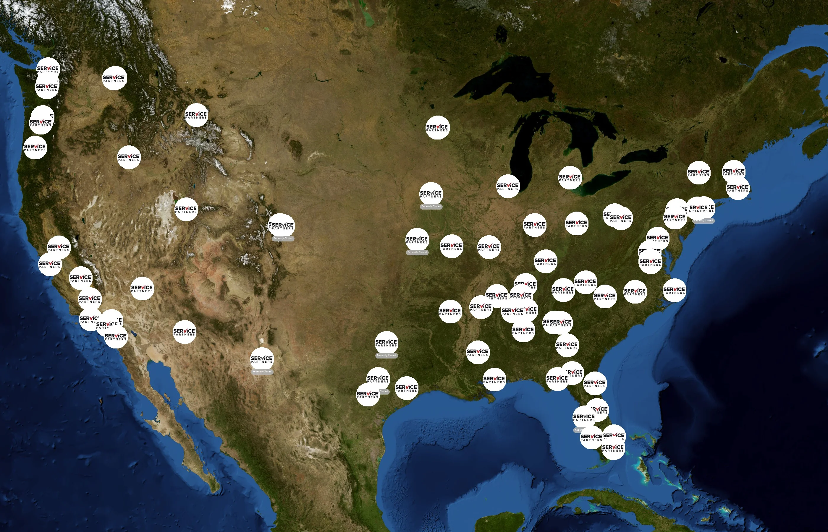 Service Partners state distribution