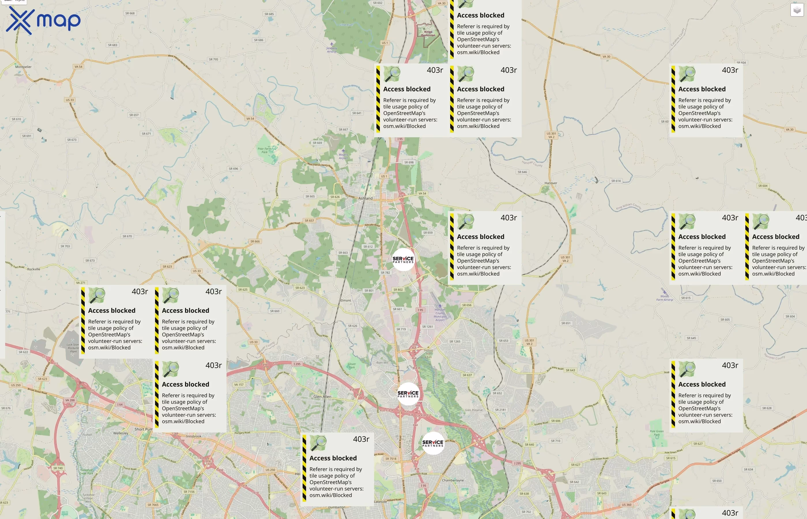 Service Partners traffic data