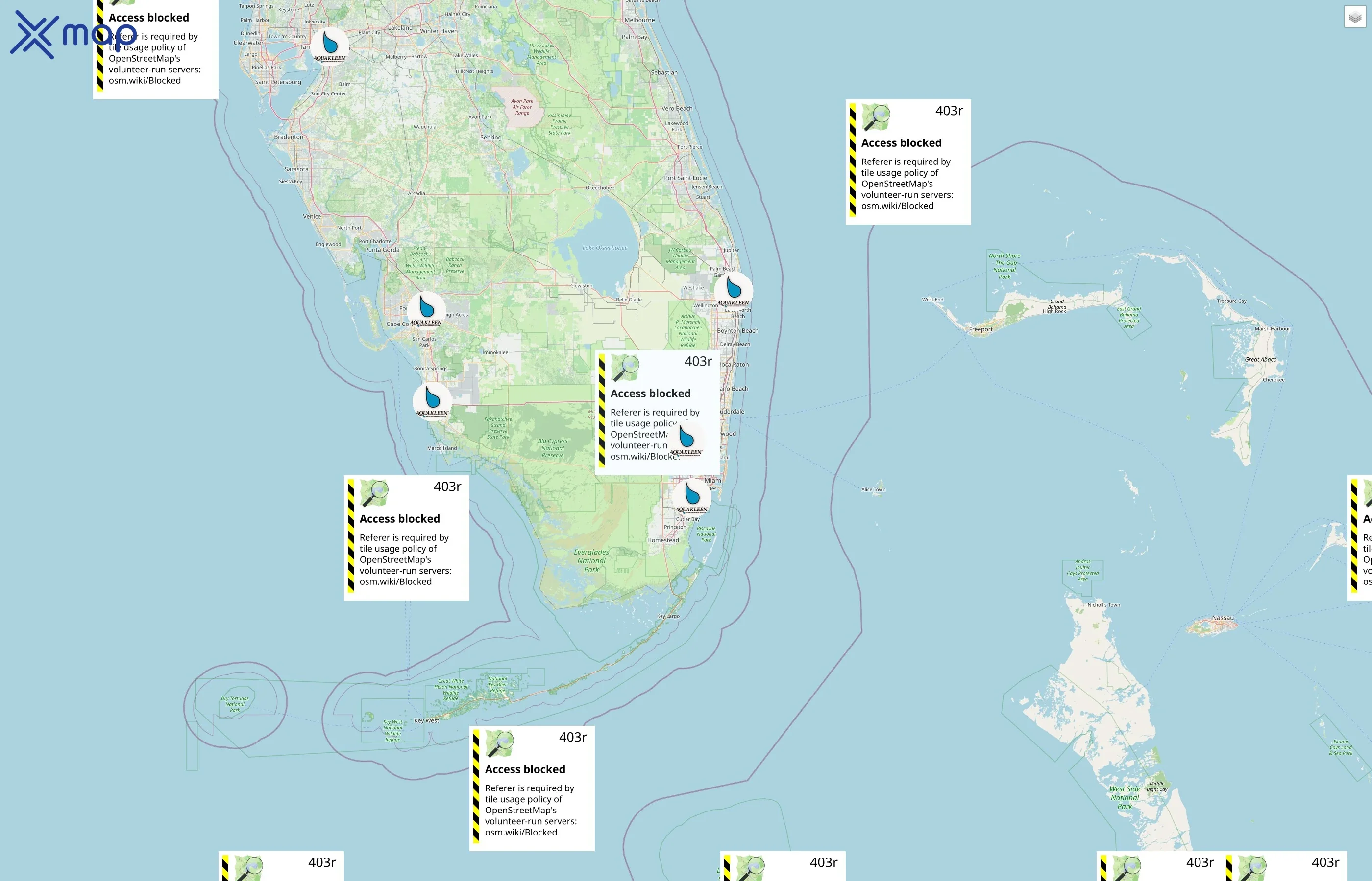 Aquakleen street hotspots