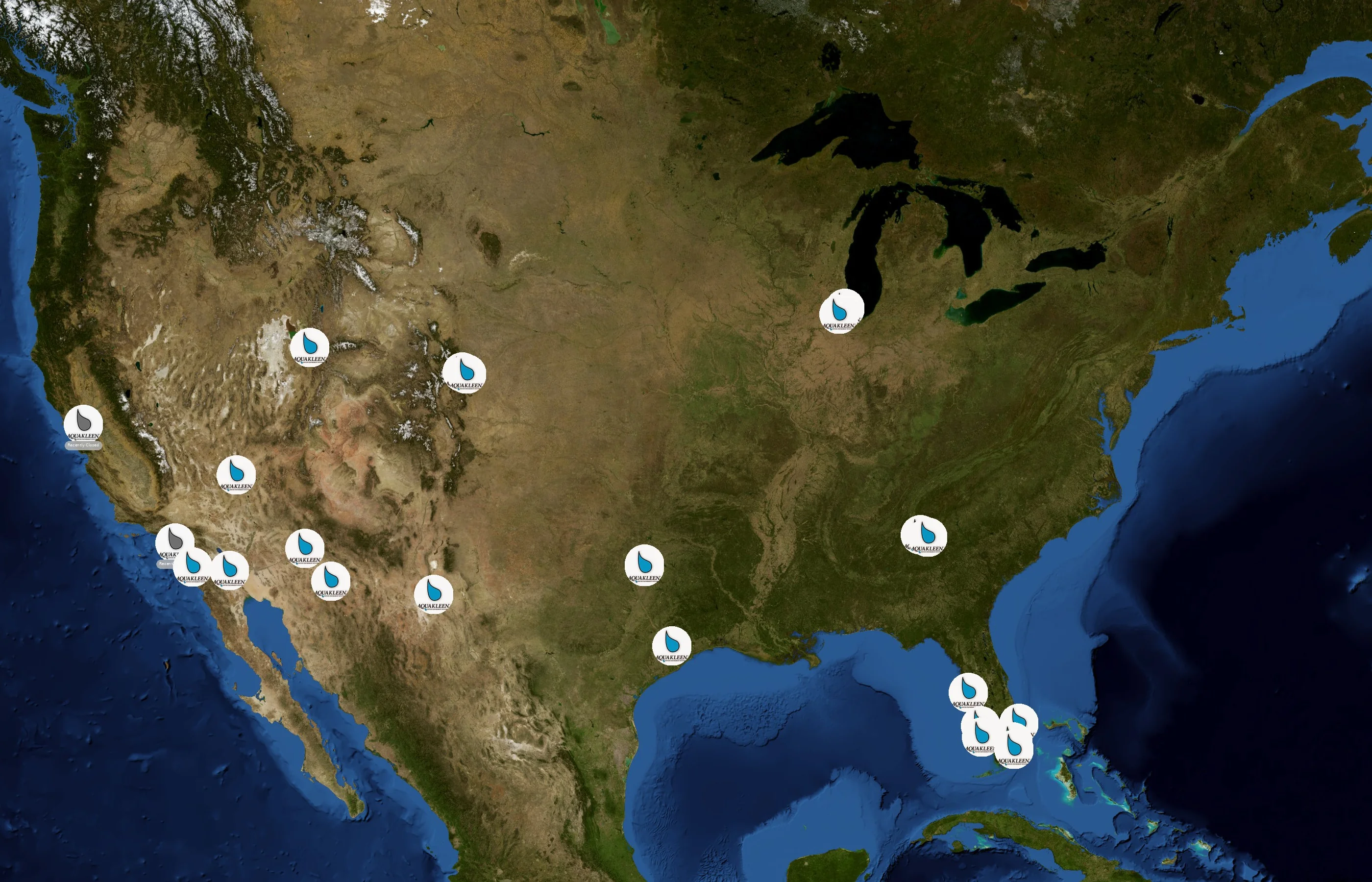 Aquakleen state distribution