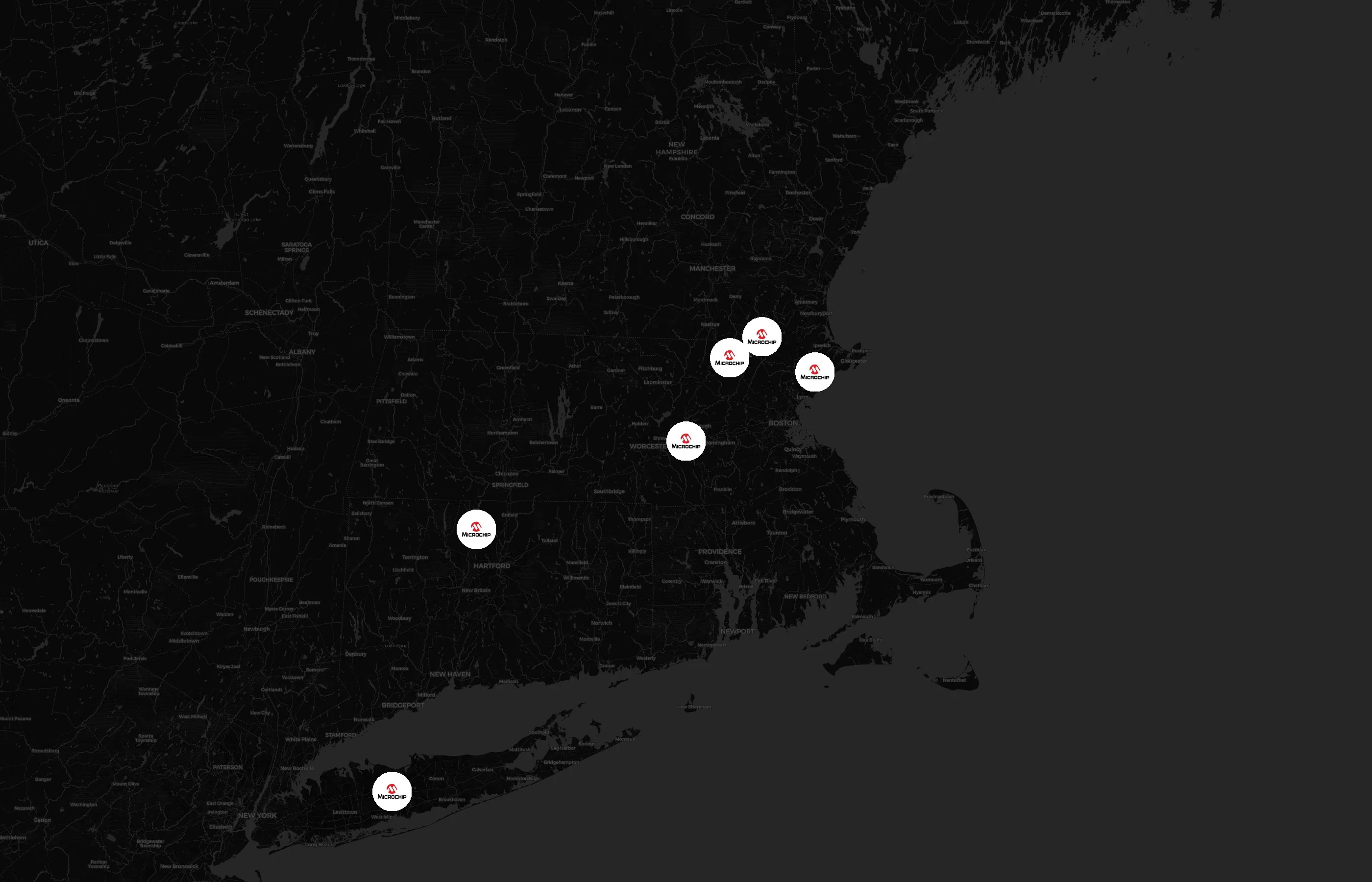 Microchip Technology Inc. city distribution