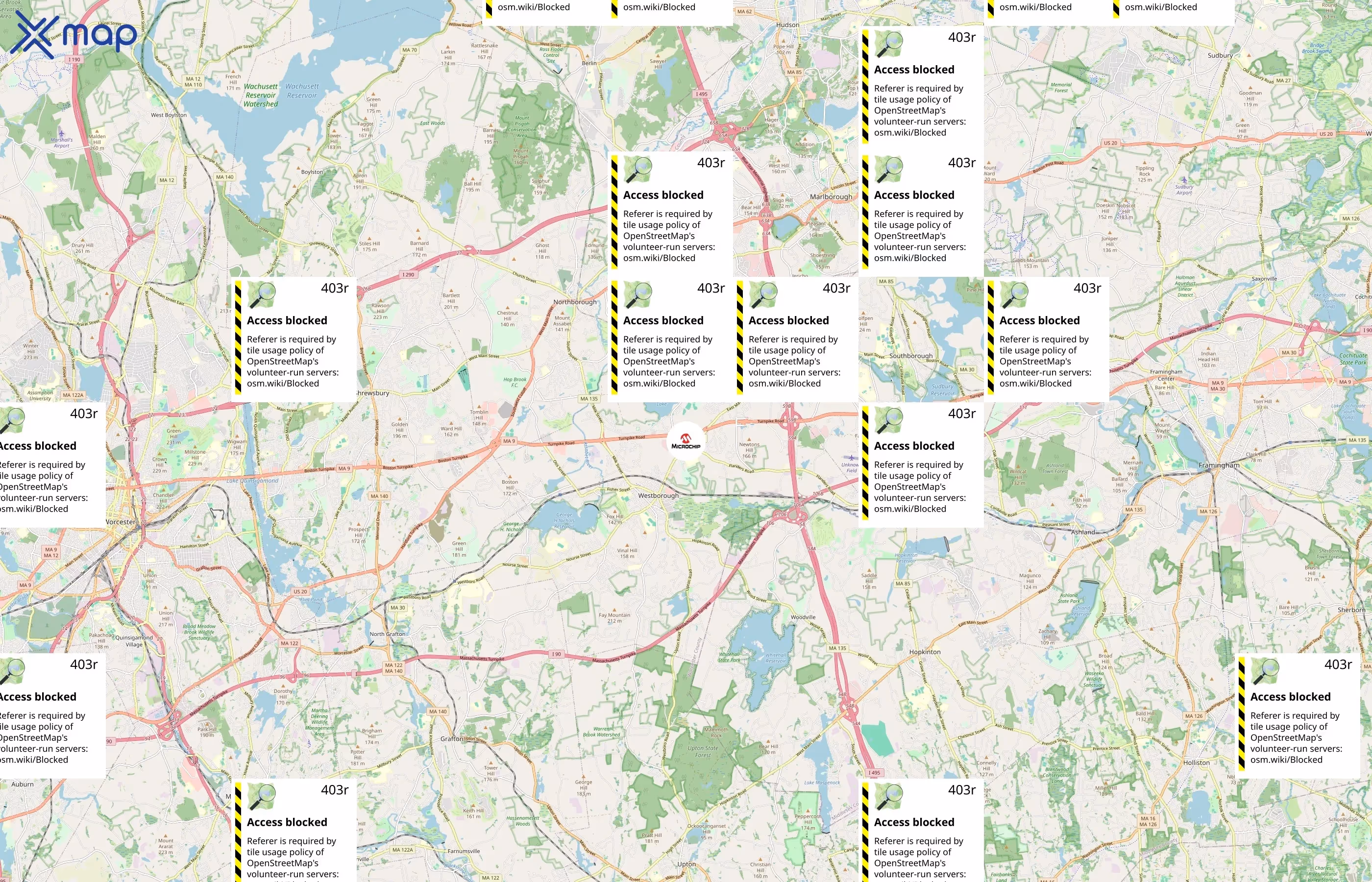 Microchip Technology Inc. area coverage