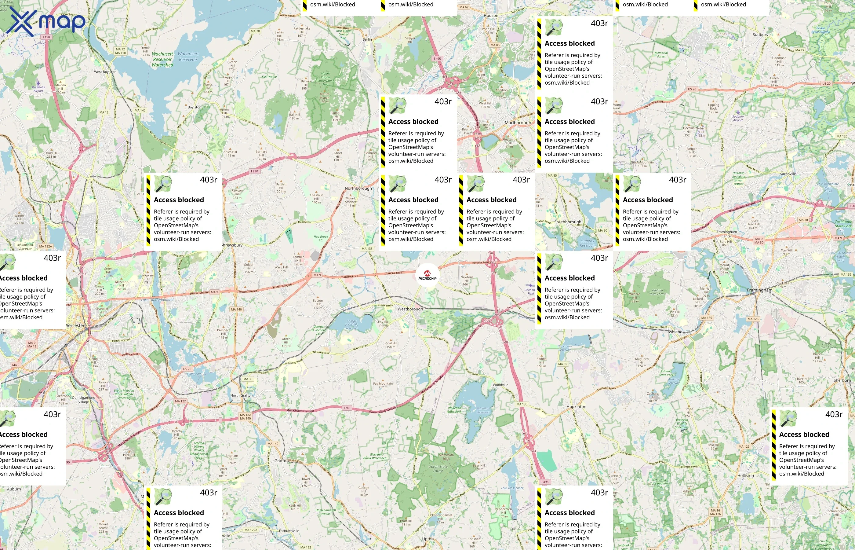 Microchip Technology Inc. area coverage