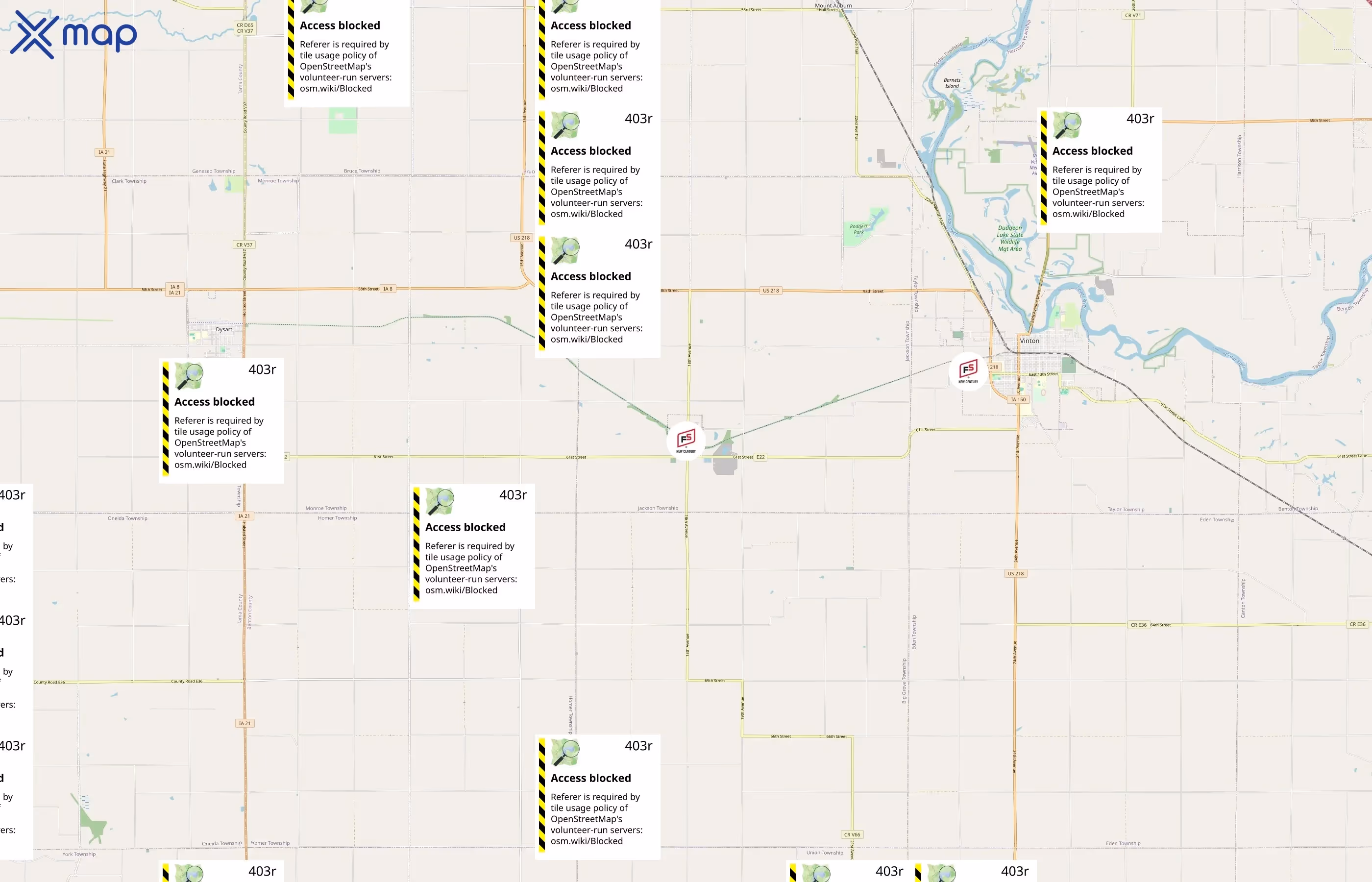 New Century FS area coverage