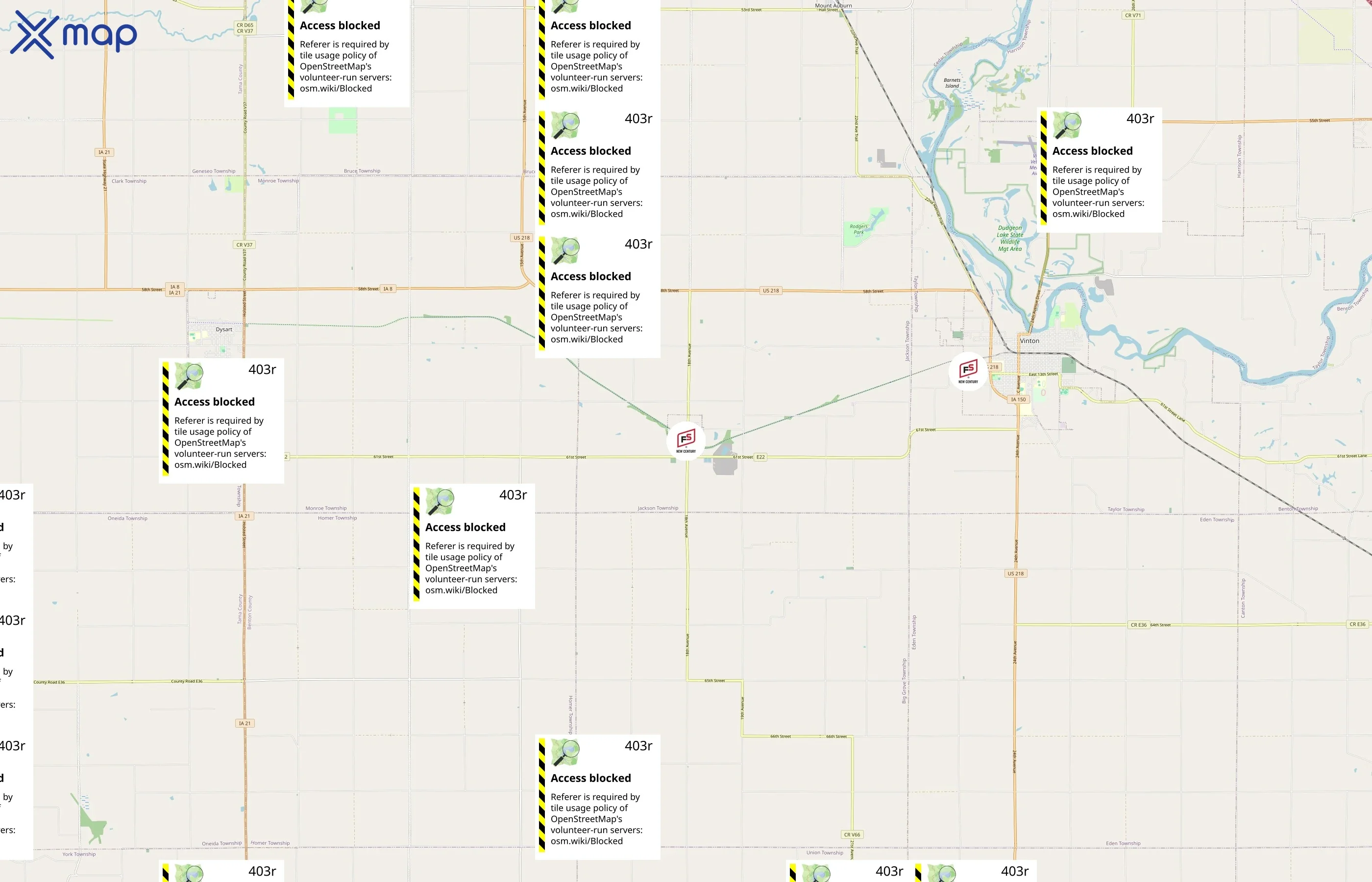 New Century FS area coverage