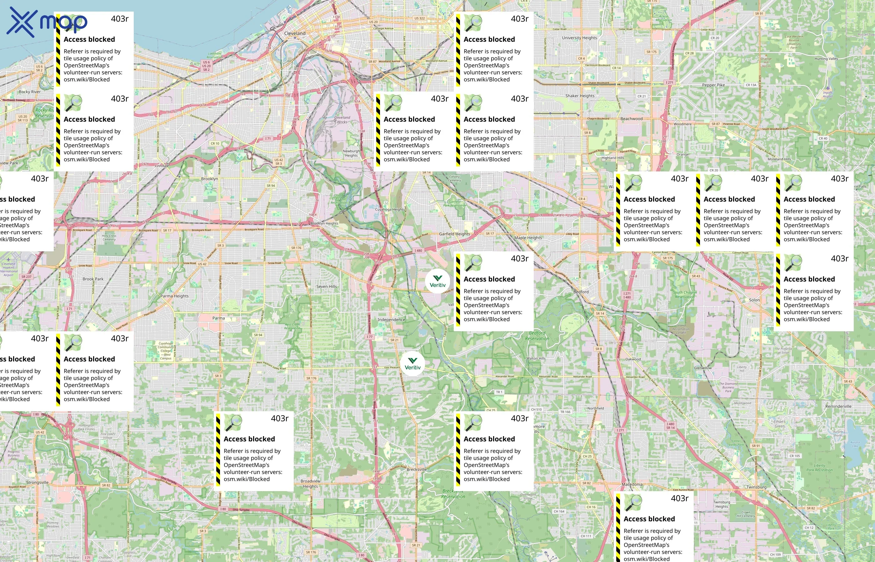Veritiv area coverage