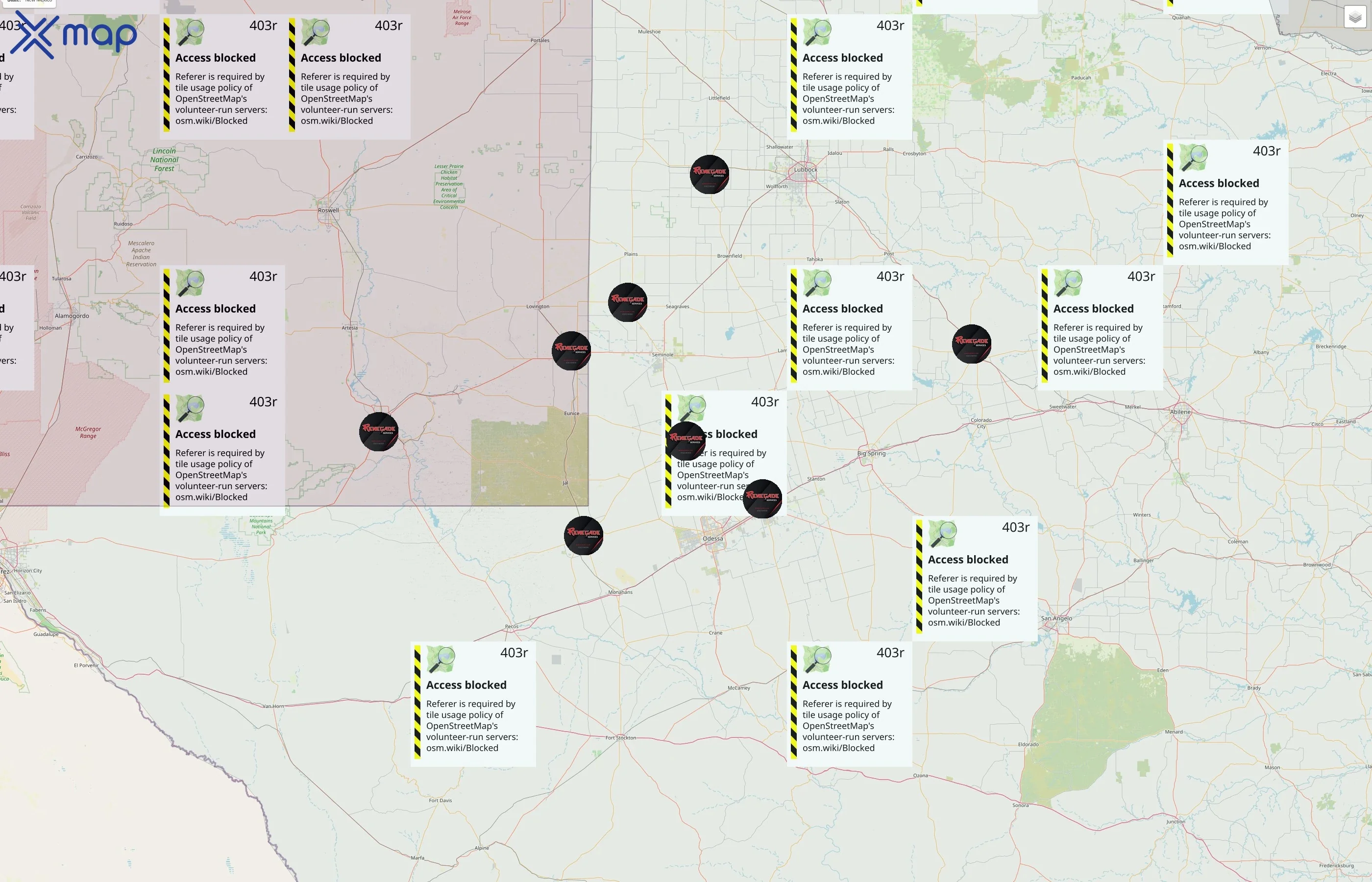 Renegade Wireline Services street hotspots