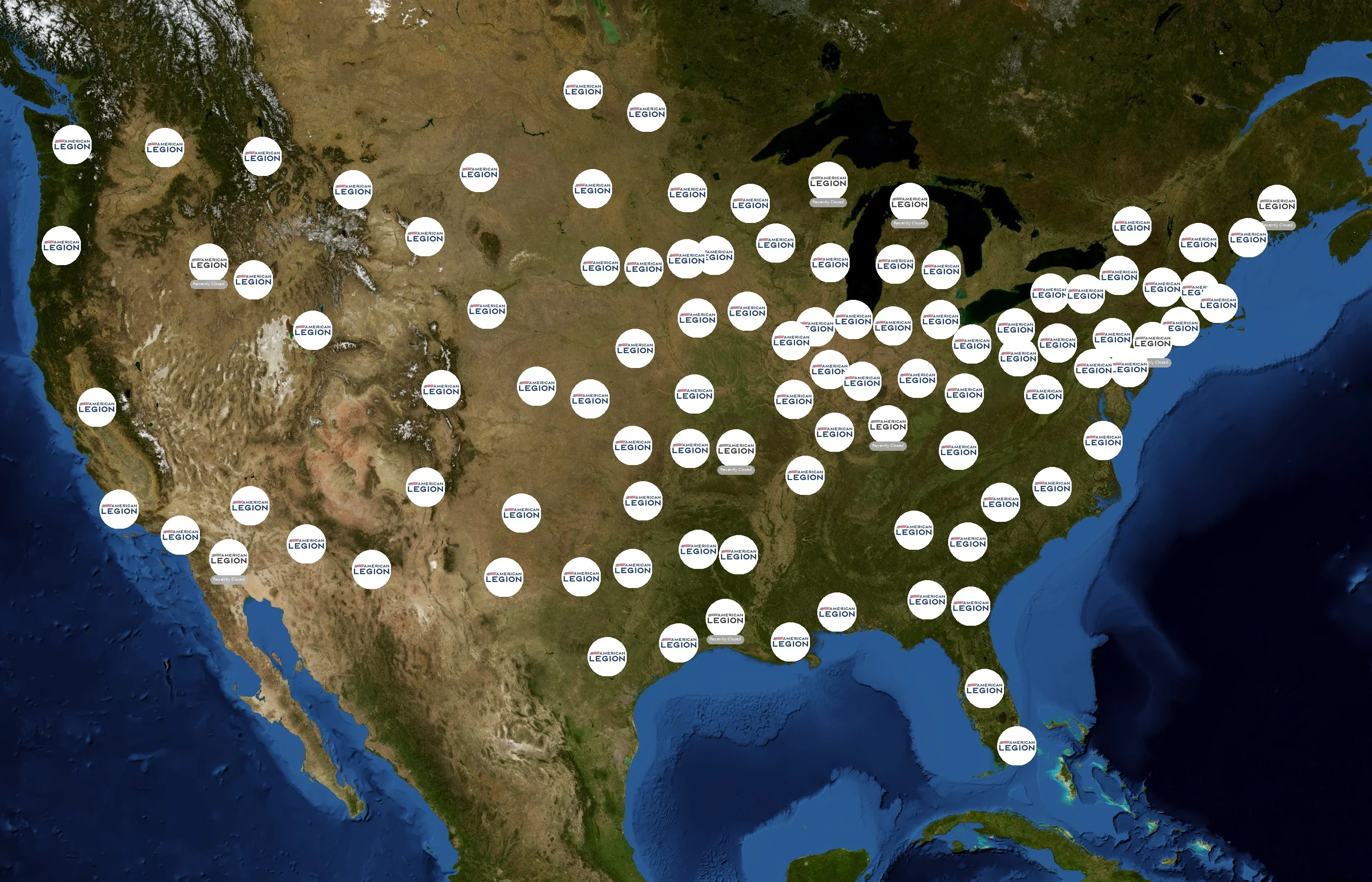 American Legion state distribution