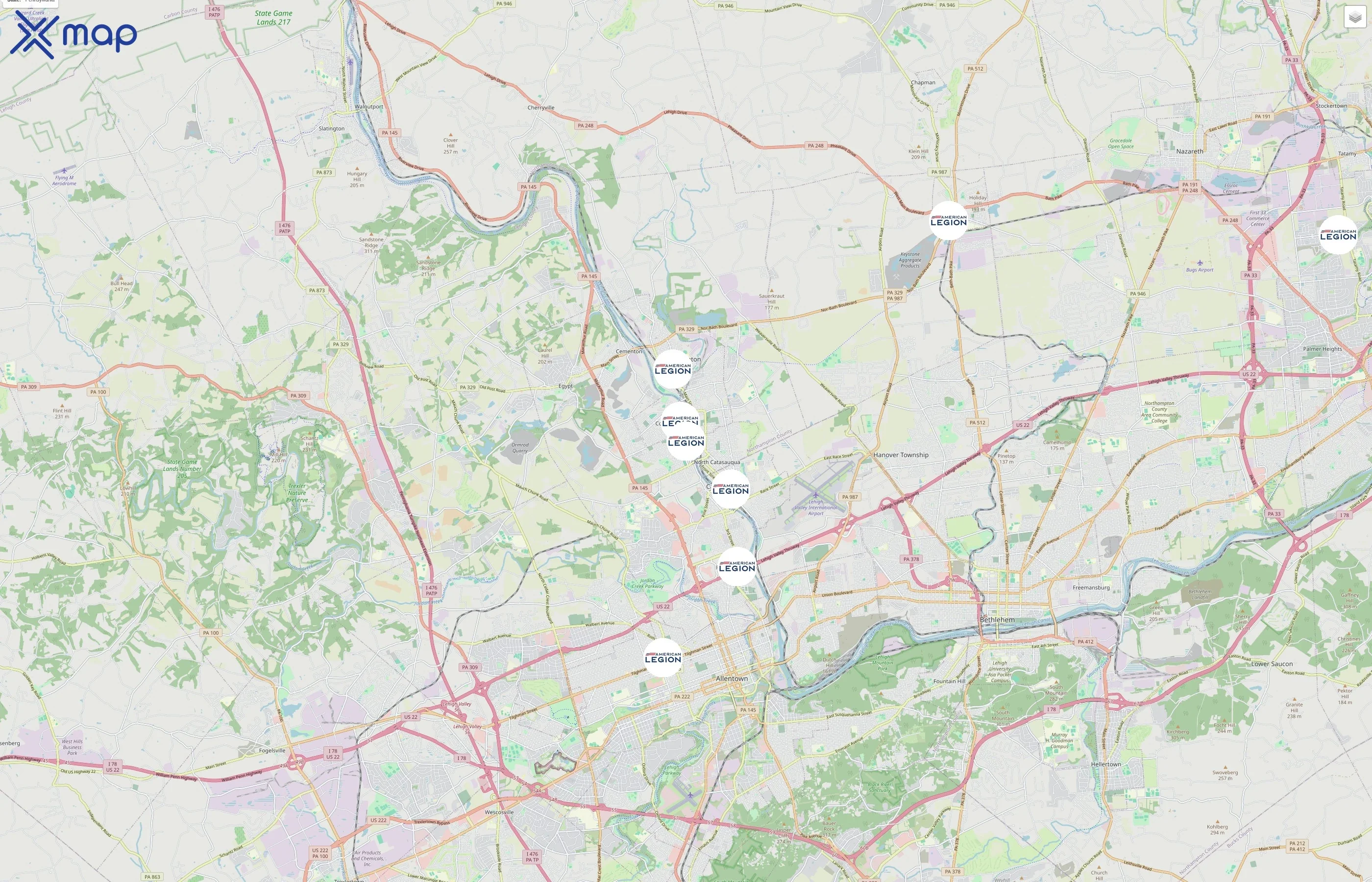 American Legion traffic data