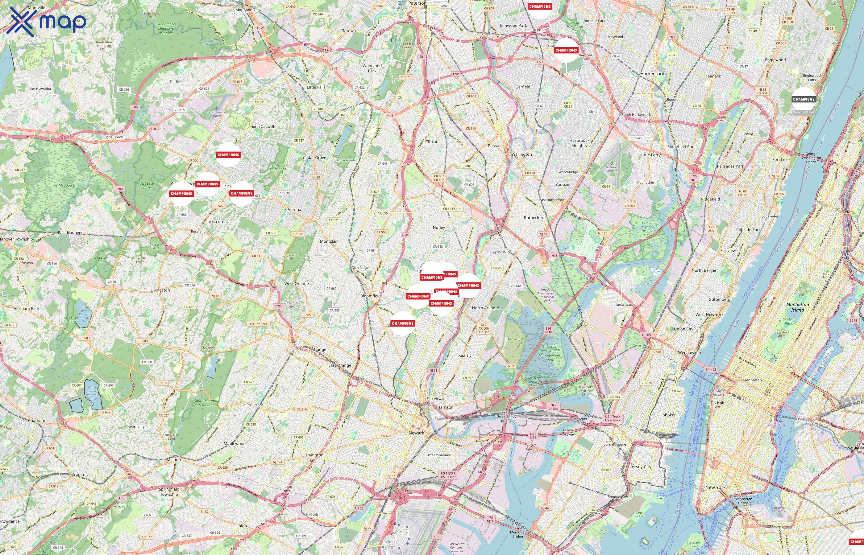 Champions area coverage