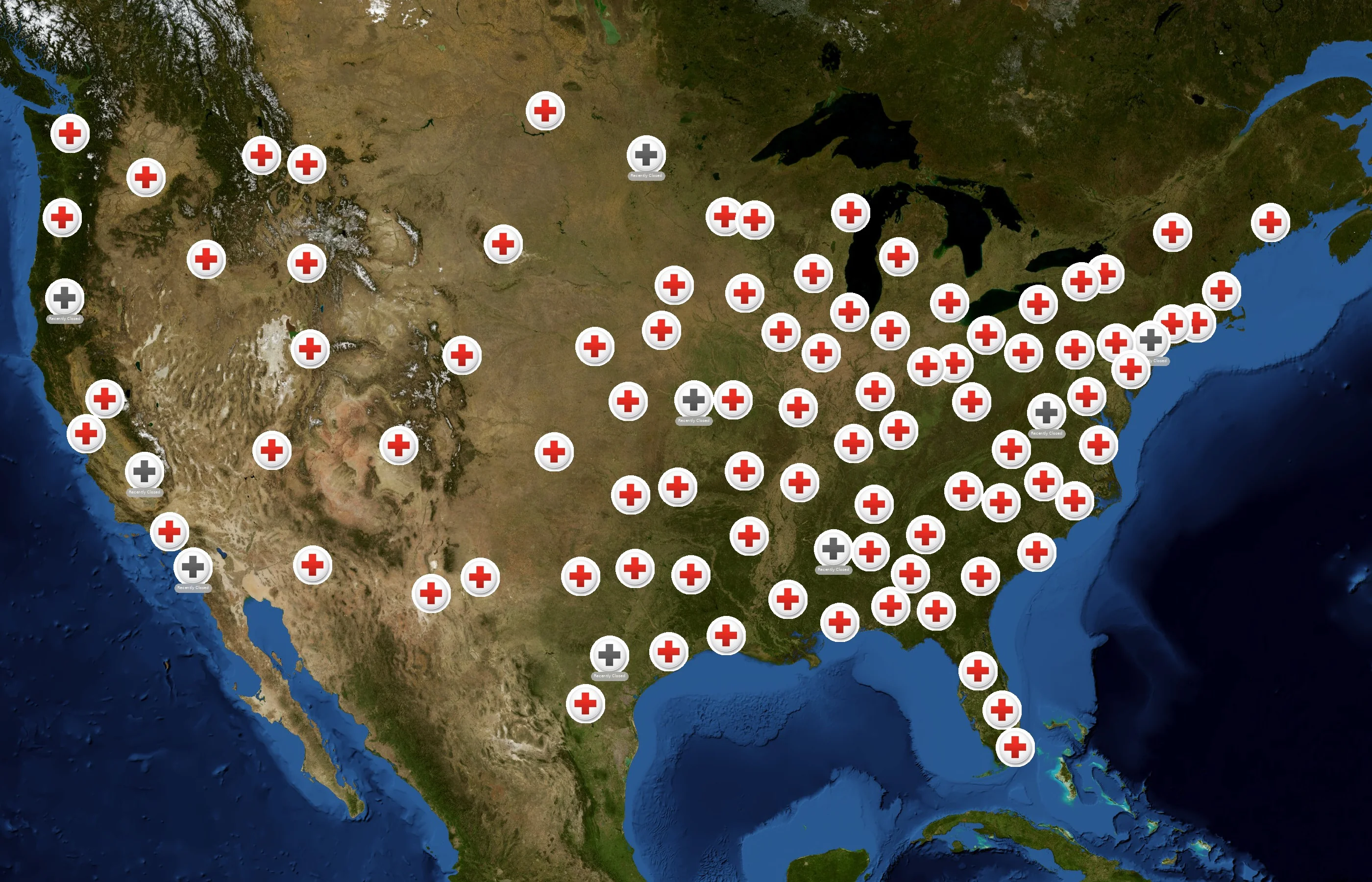 American Red Cross state distribution