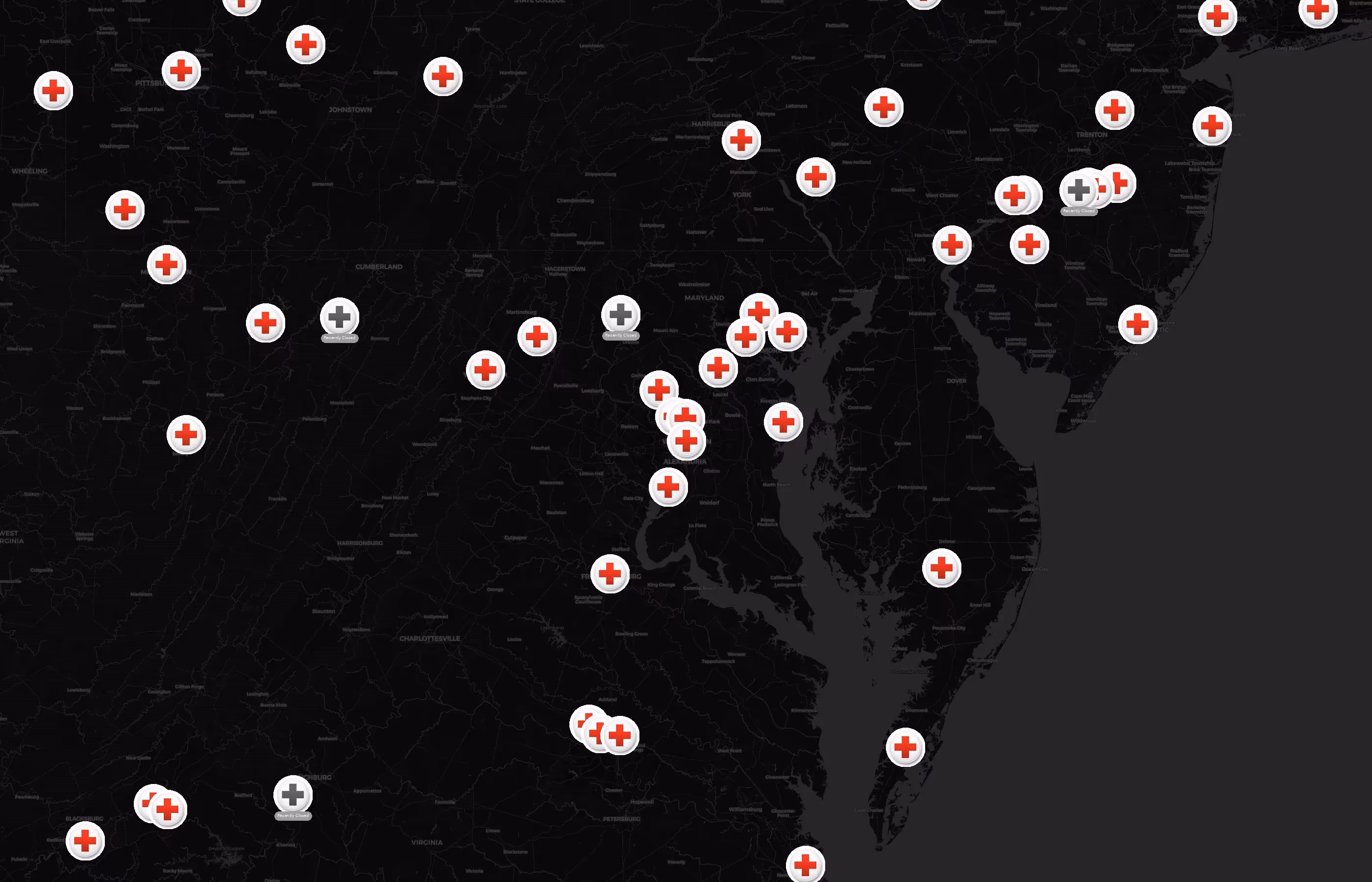 American Red Cross city distribution