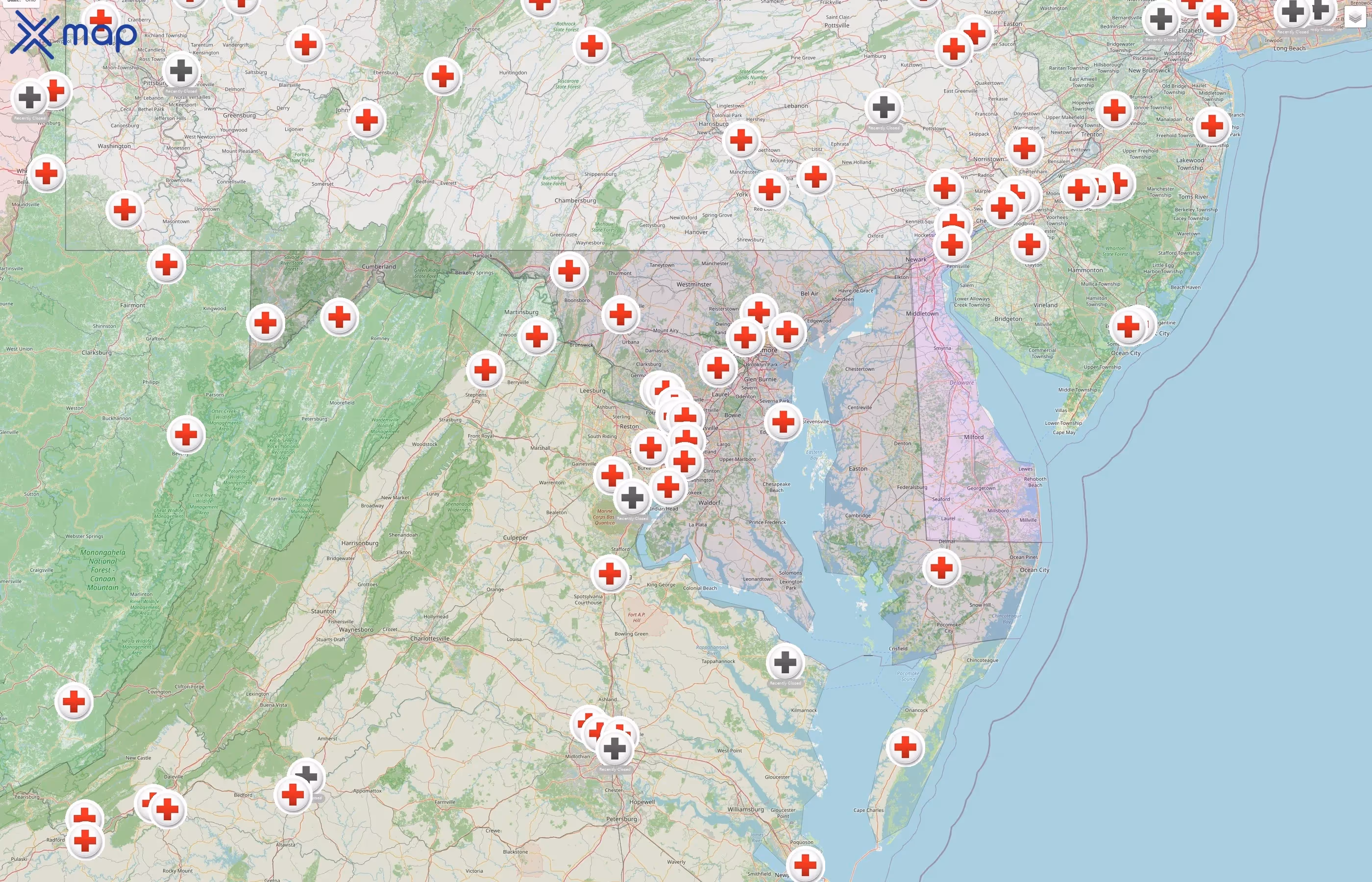 American Red Cross street hotspots