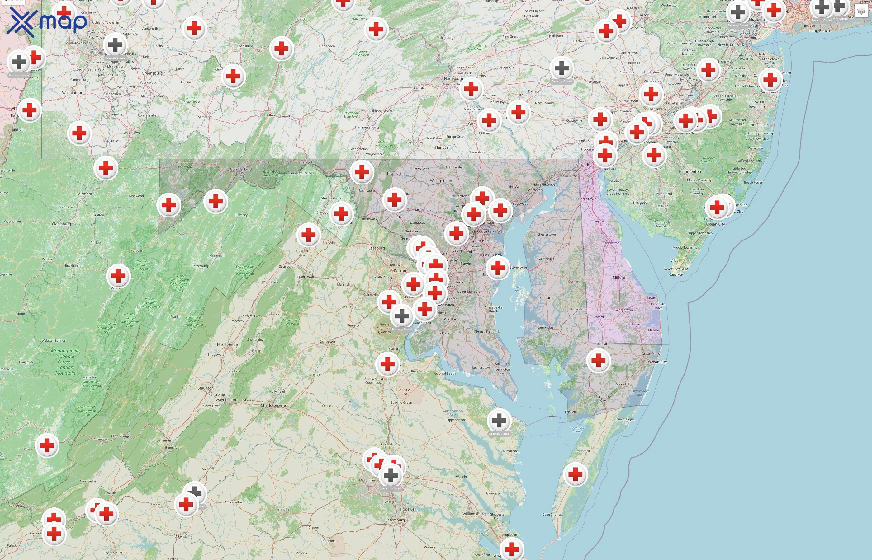 American Red Cross street hotspots