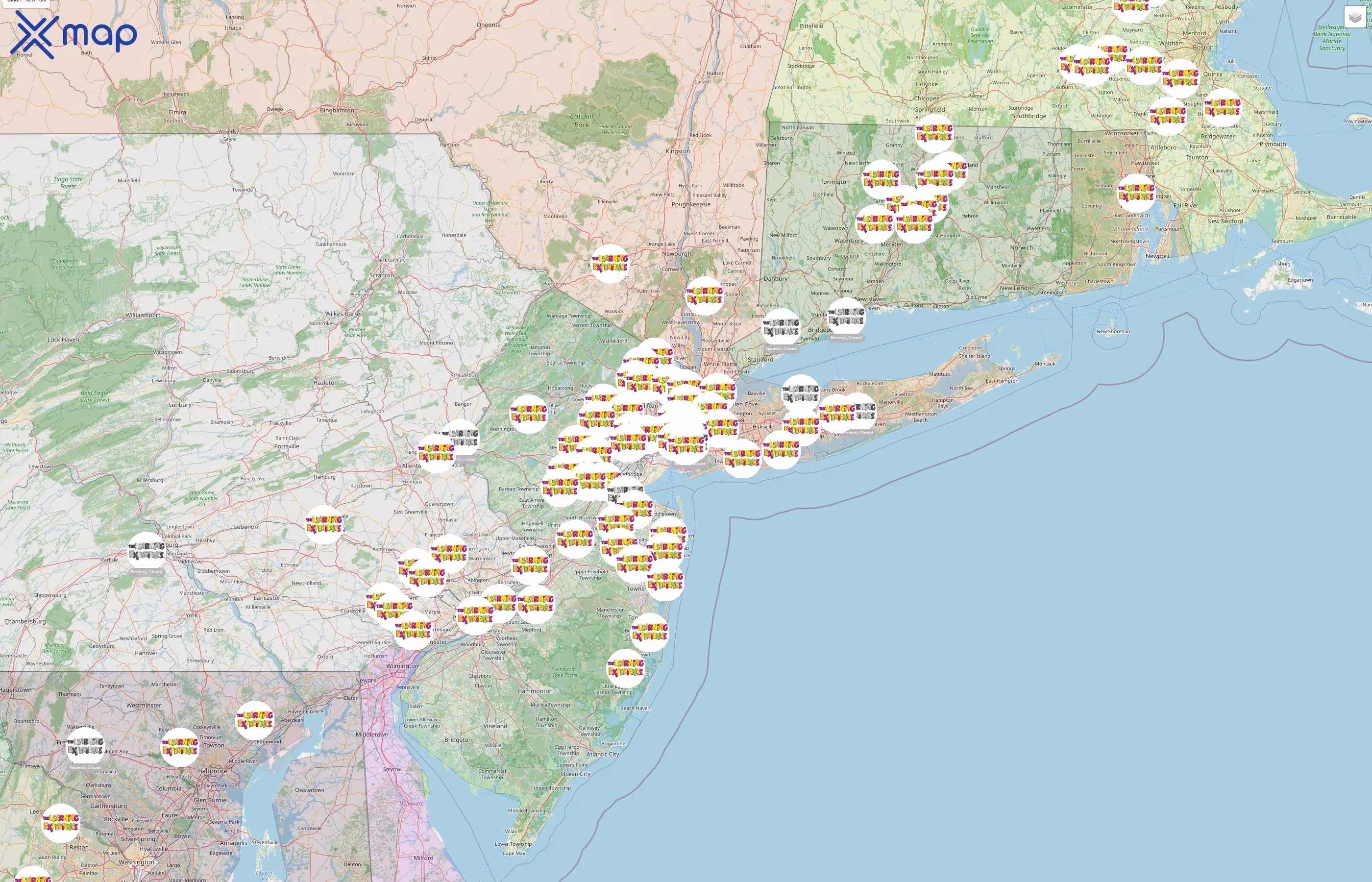 The Learning Experience street hotspots