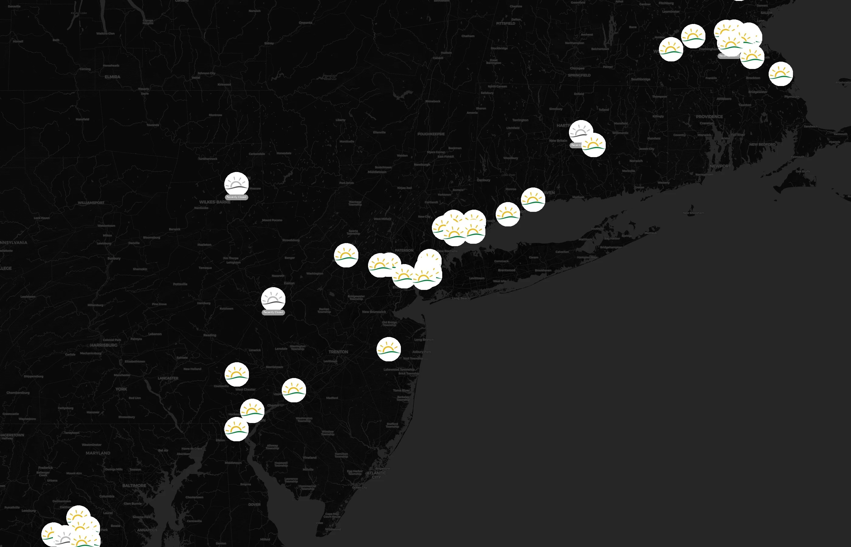 Bright Horizons city distribution