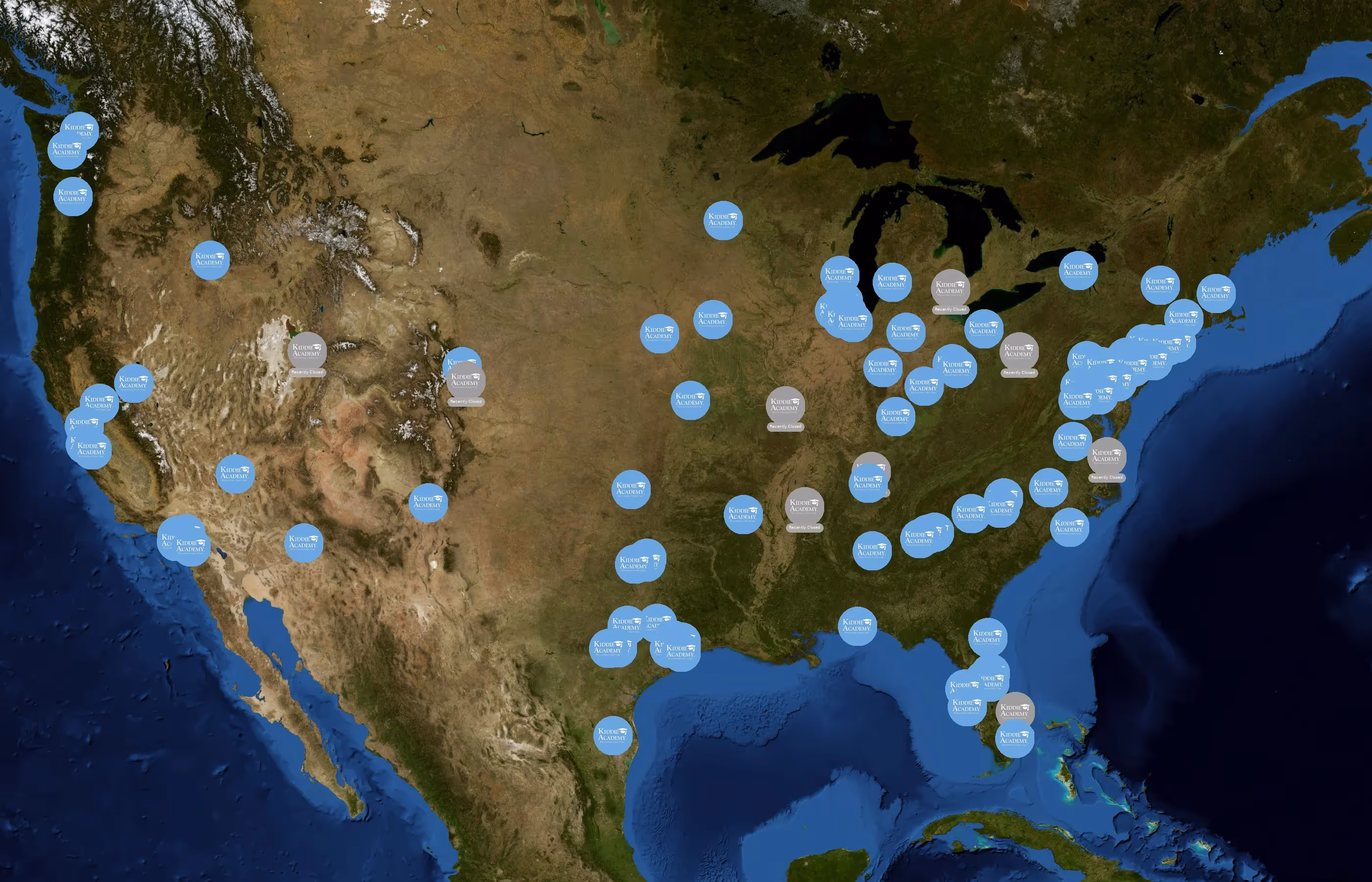 Kiddie Academy state distribution