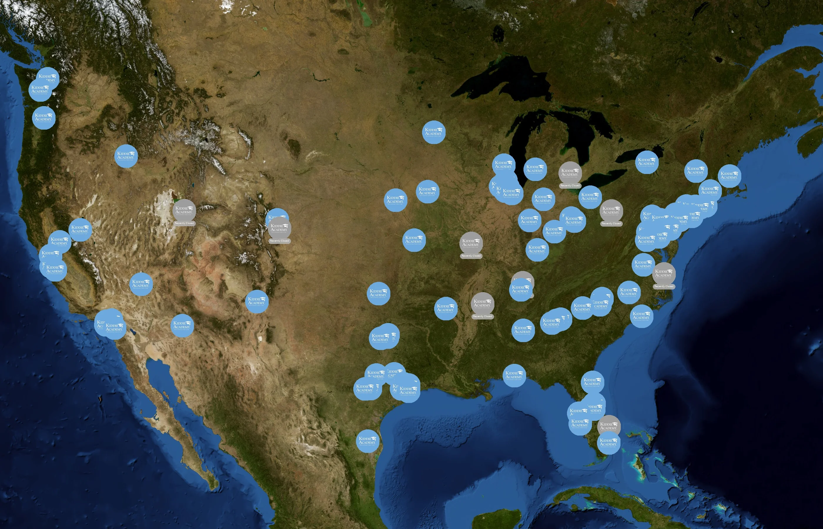 Kiddie Academy state distribution
