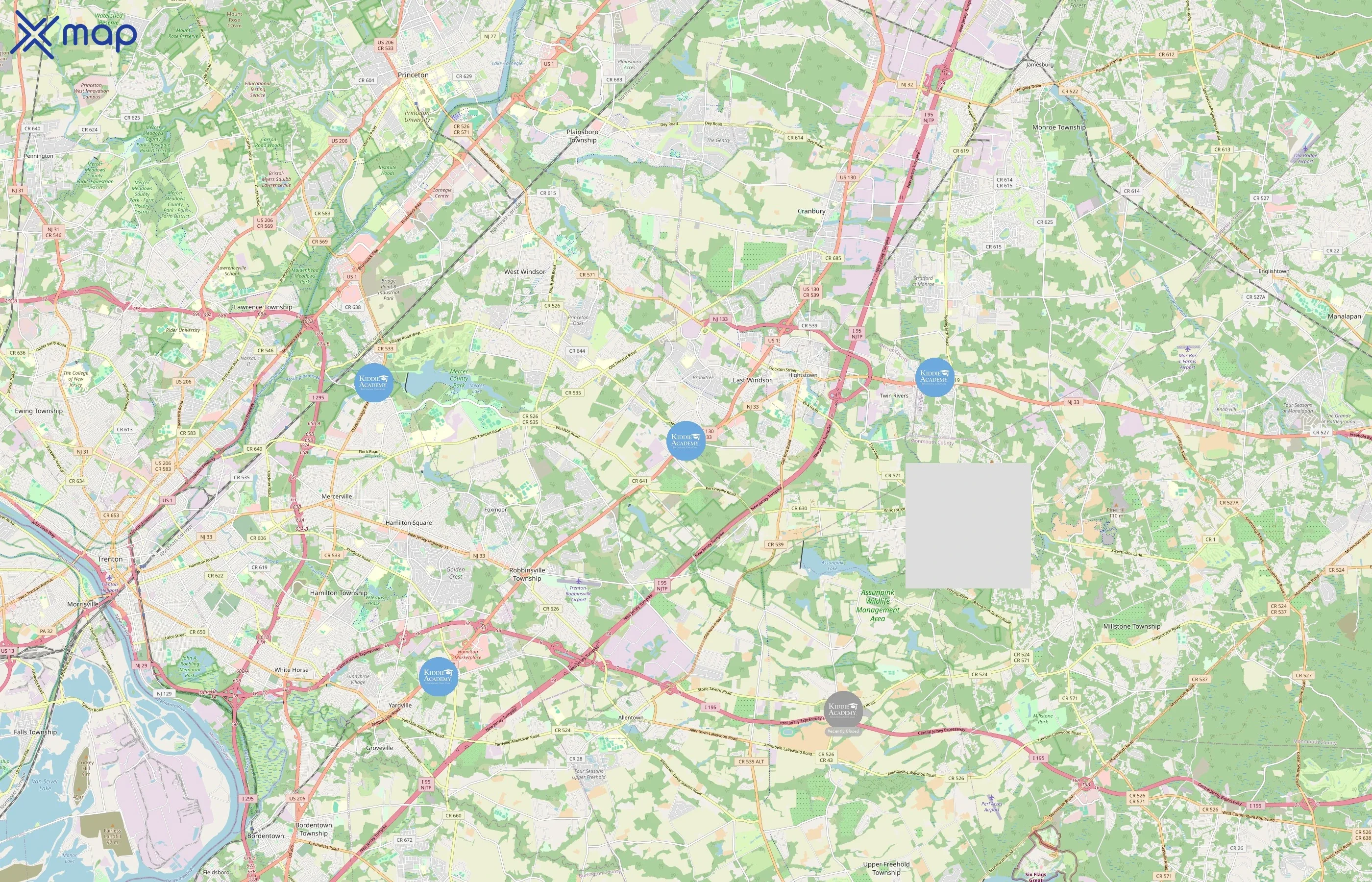 Kiddie Academy area coverage