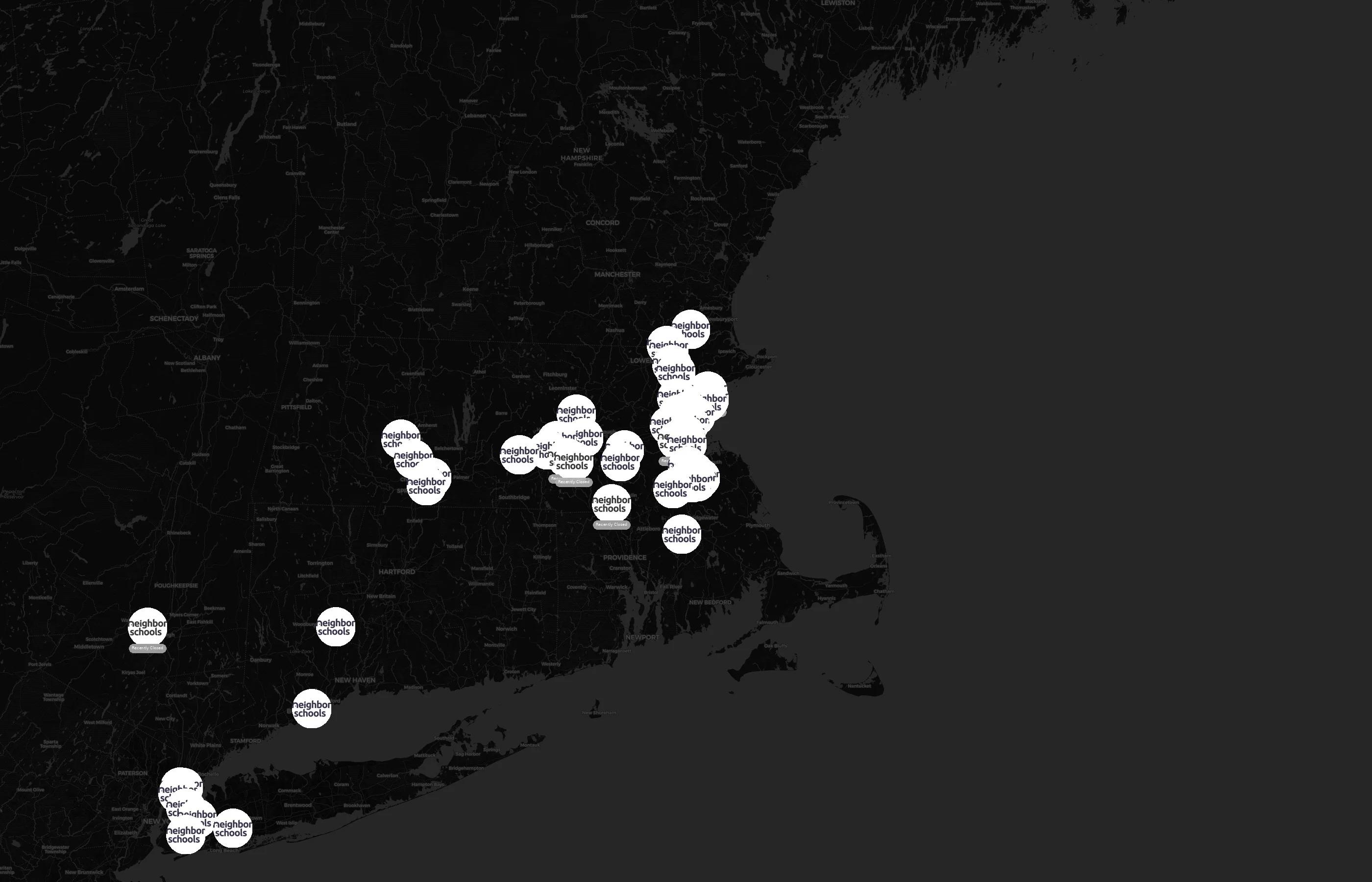 NeighborSchool city distribution