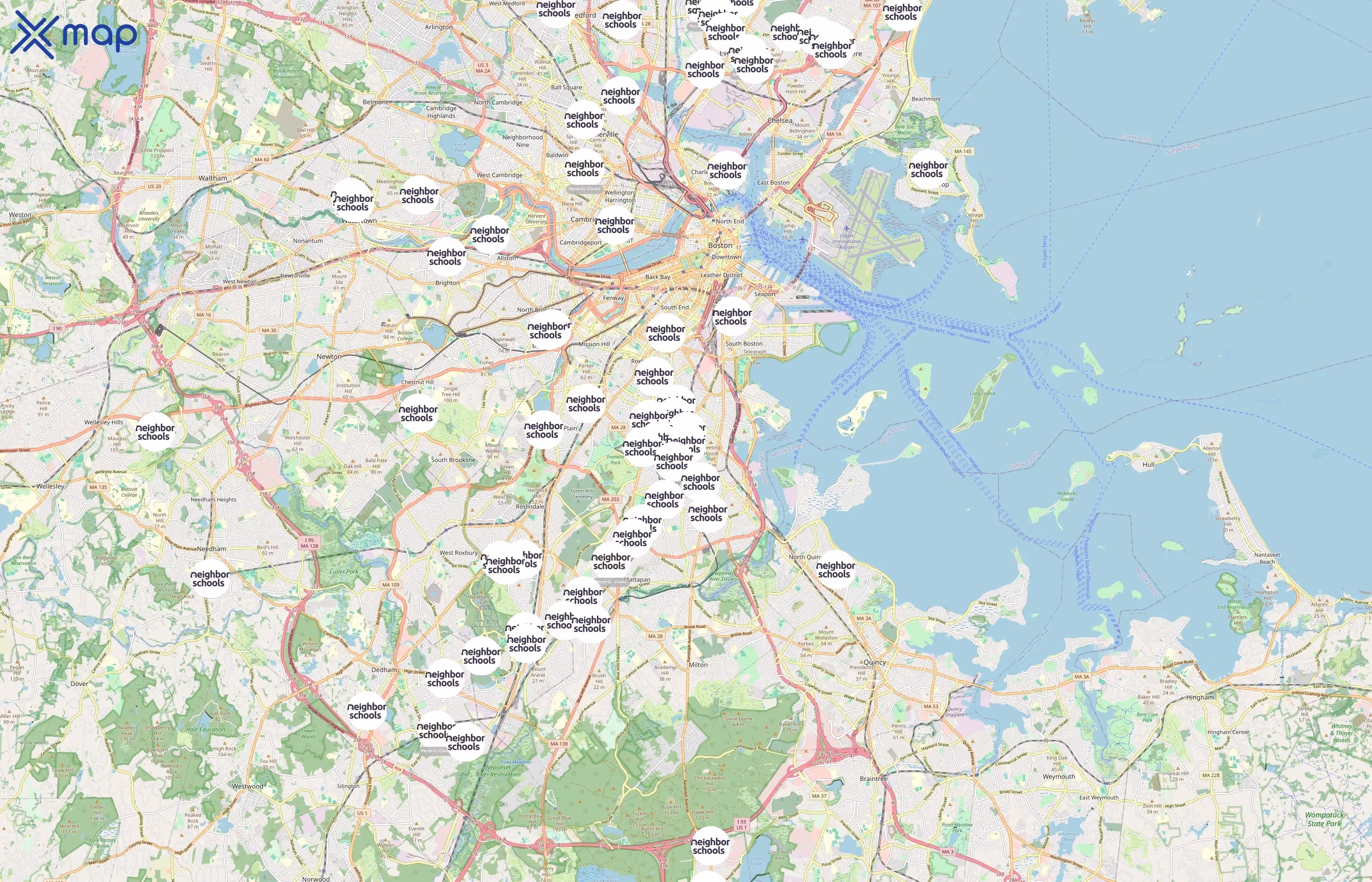 NeighborSchool area coverage