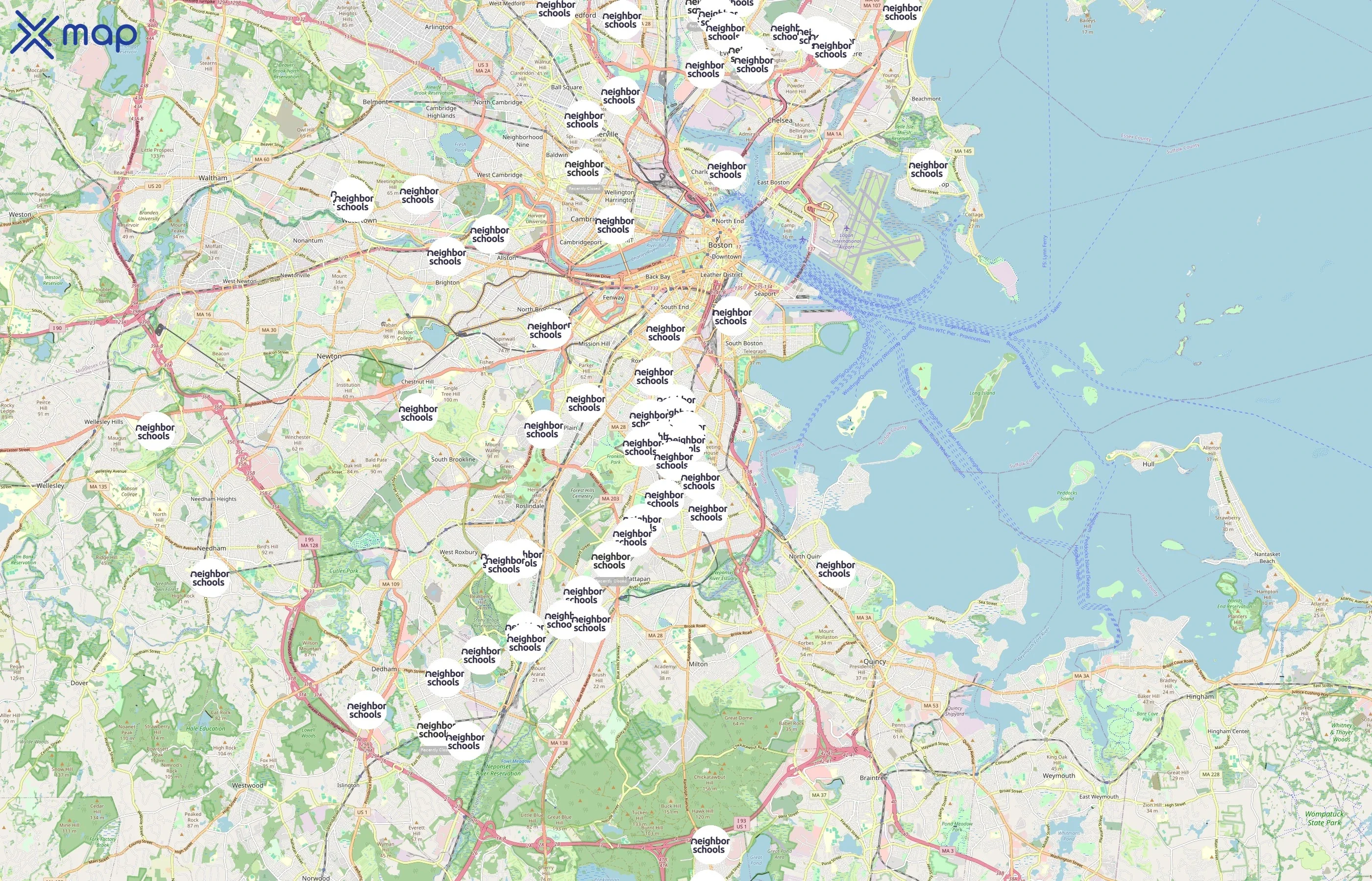 NeighborSchool area coverage