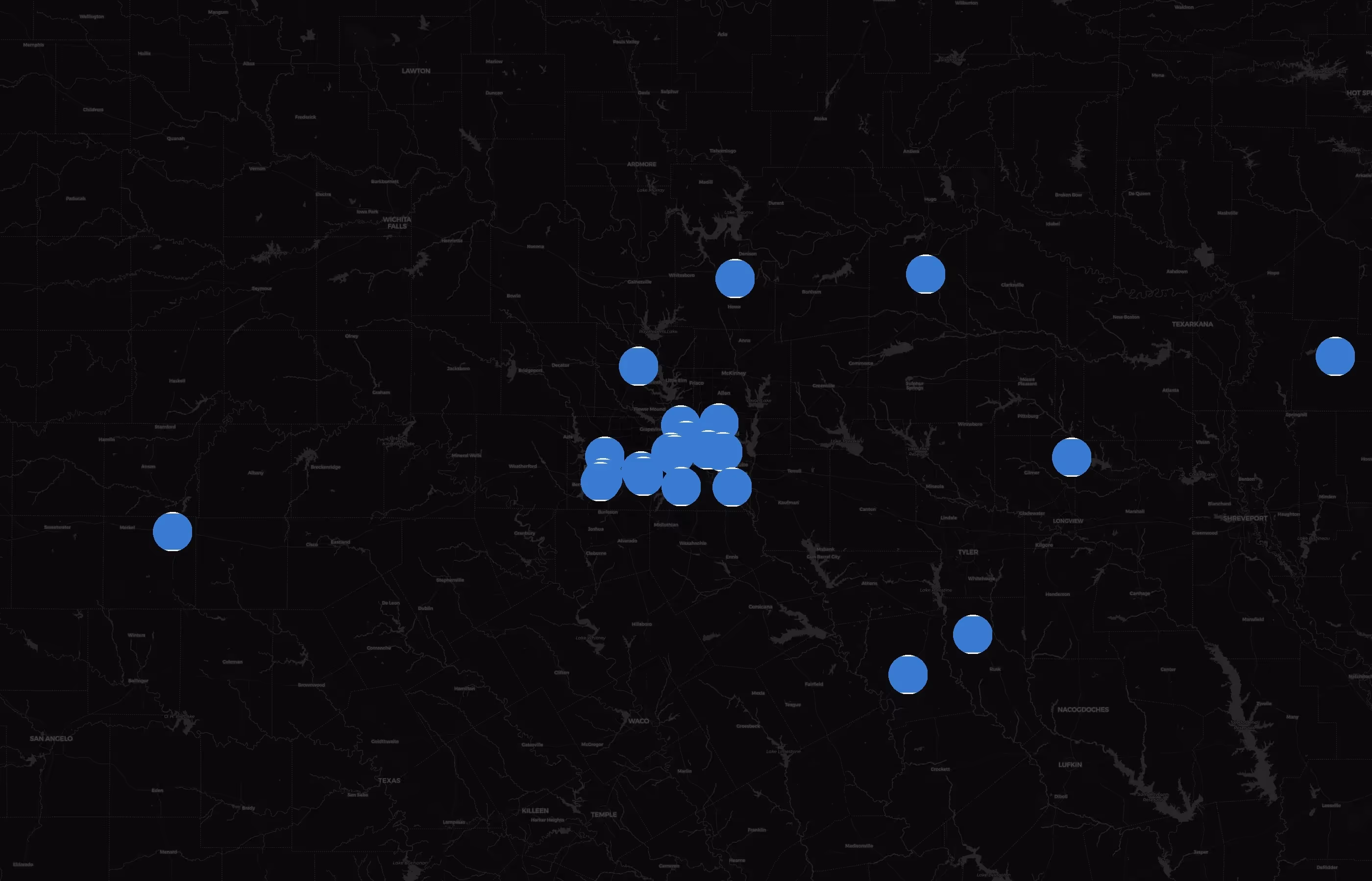 Alcoholics Anonymous city distribution