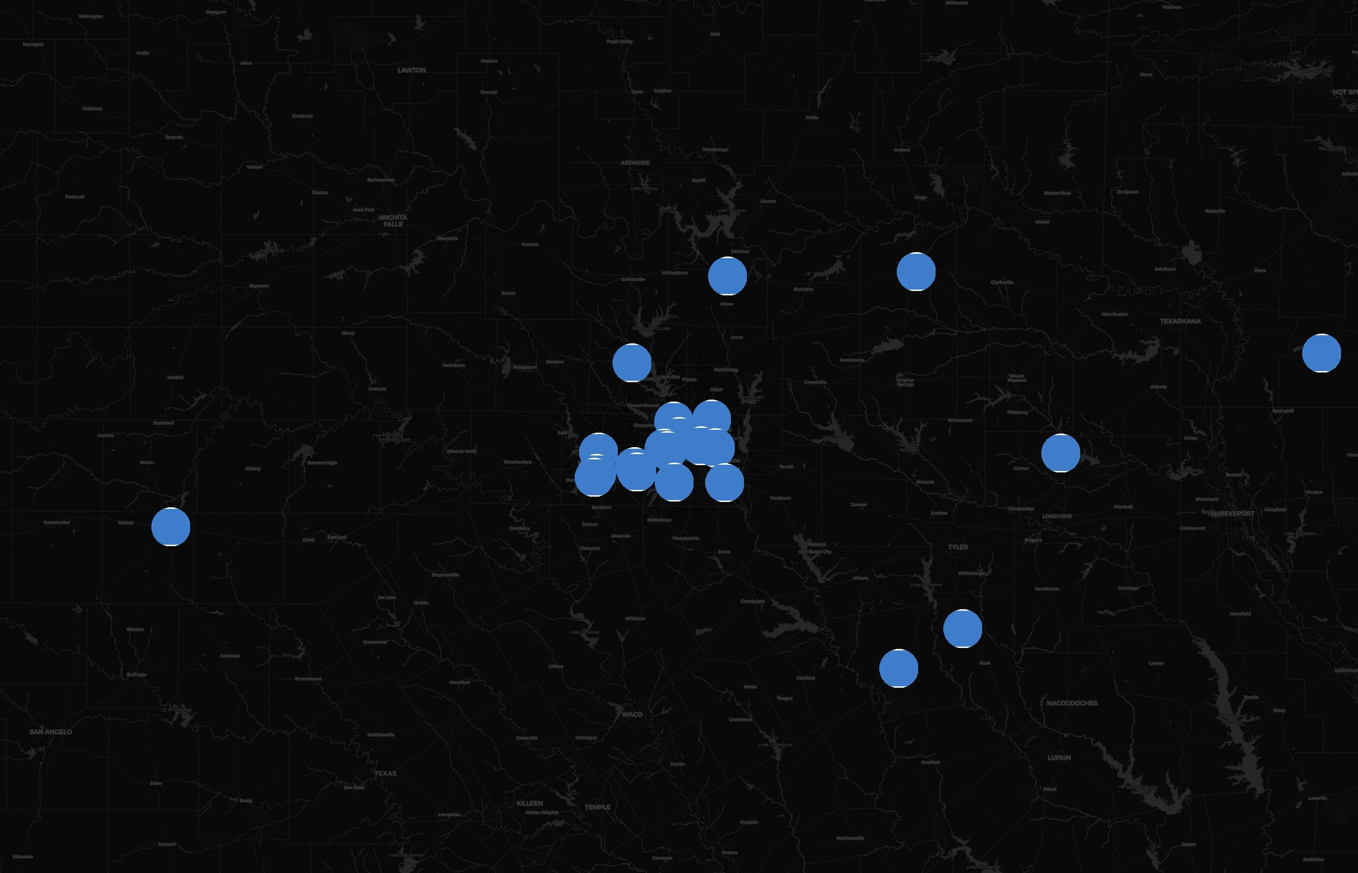 Alcoholics Anonymous city distribution