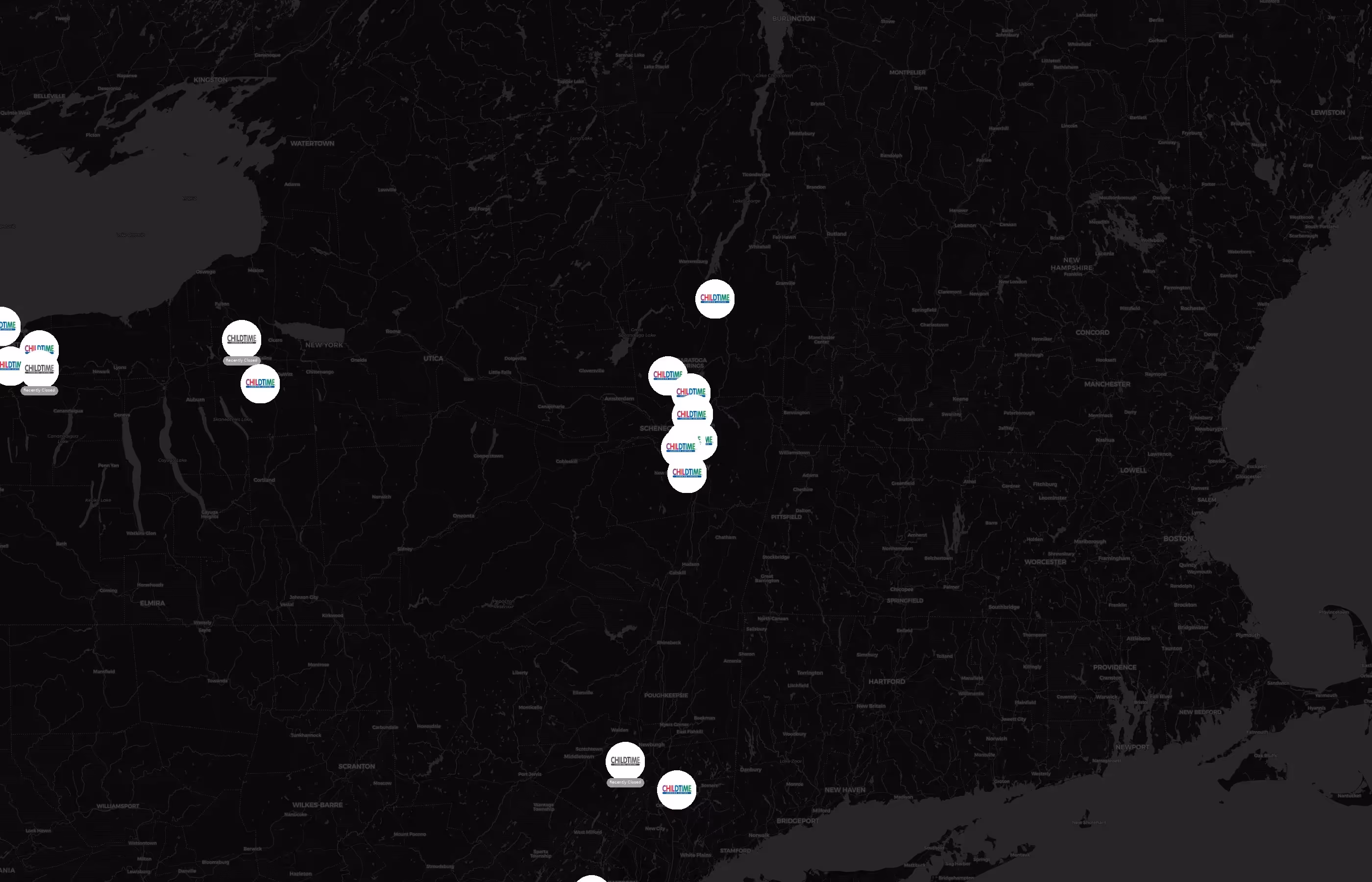 Childtime city distribution