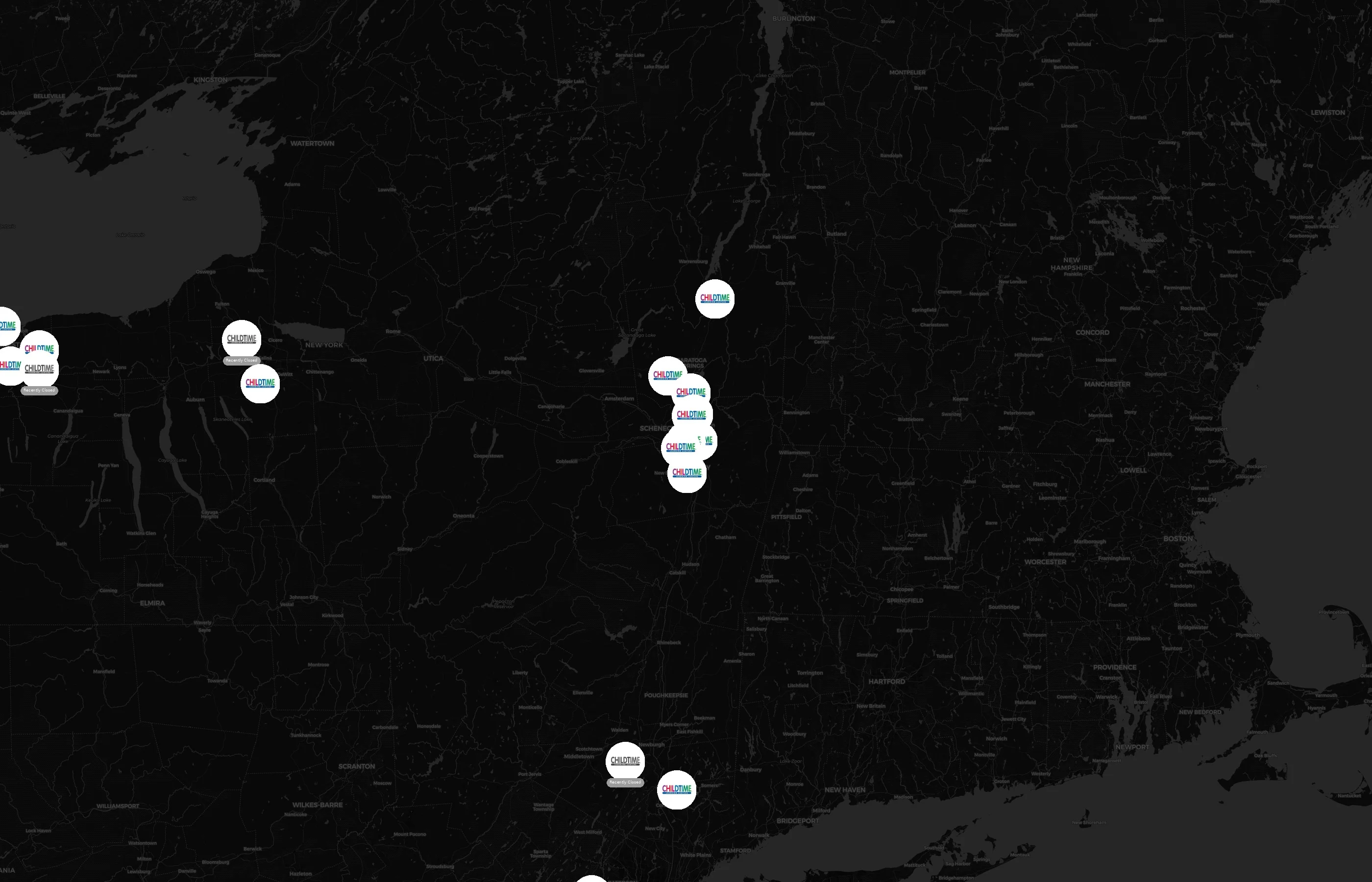 Childtime city distribution