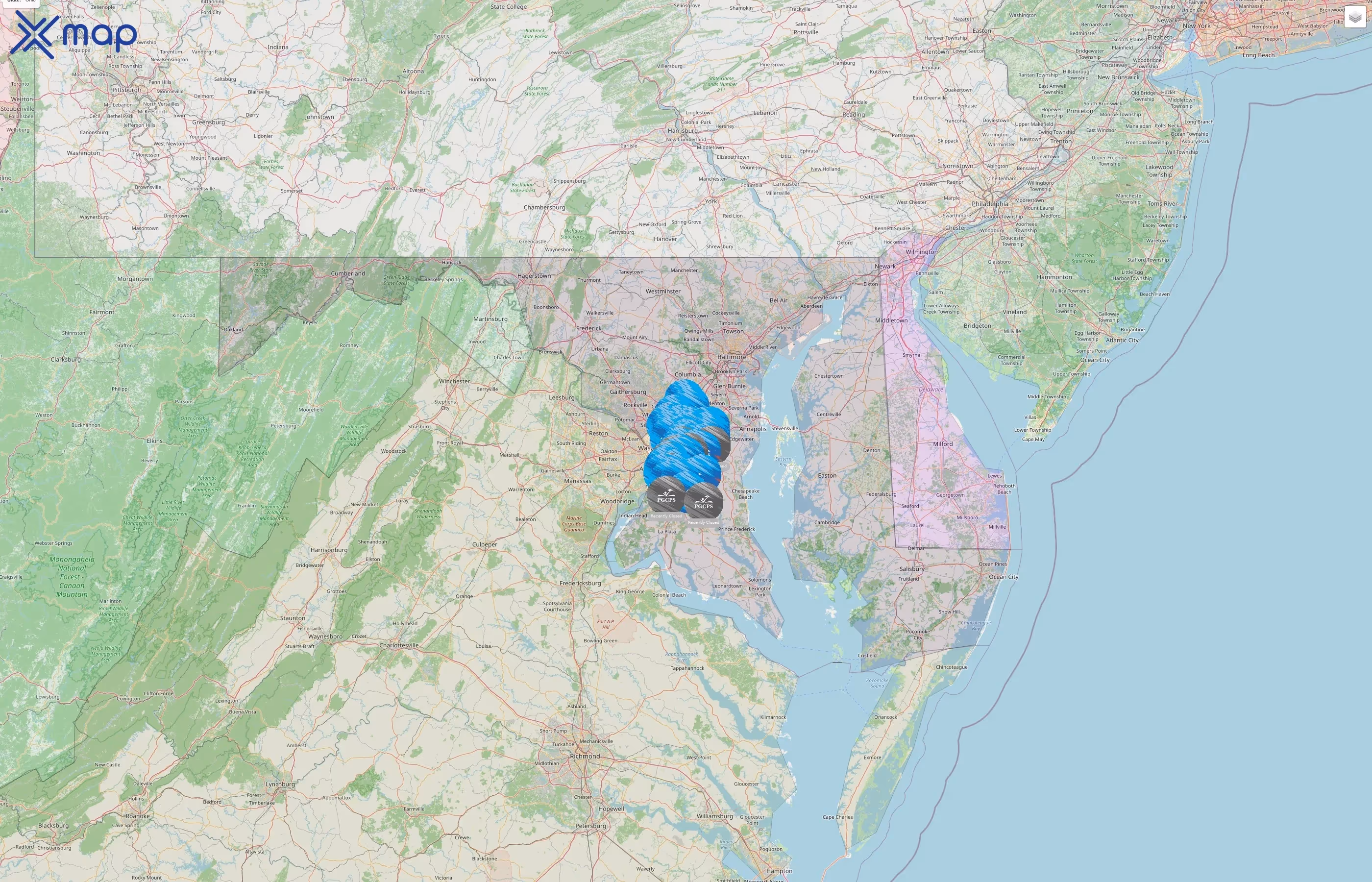 Prince George's County Public Schools street hotspots