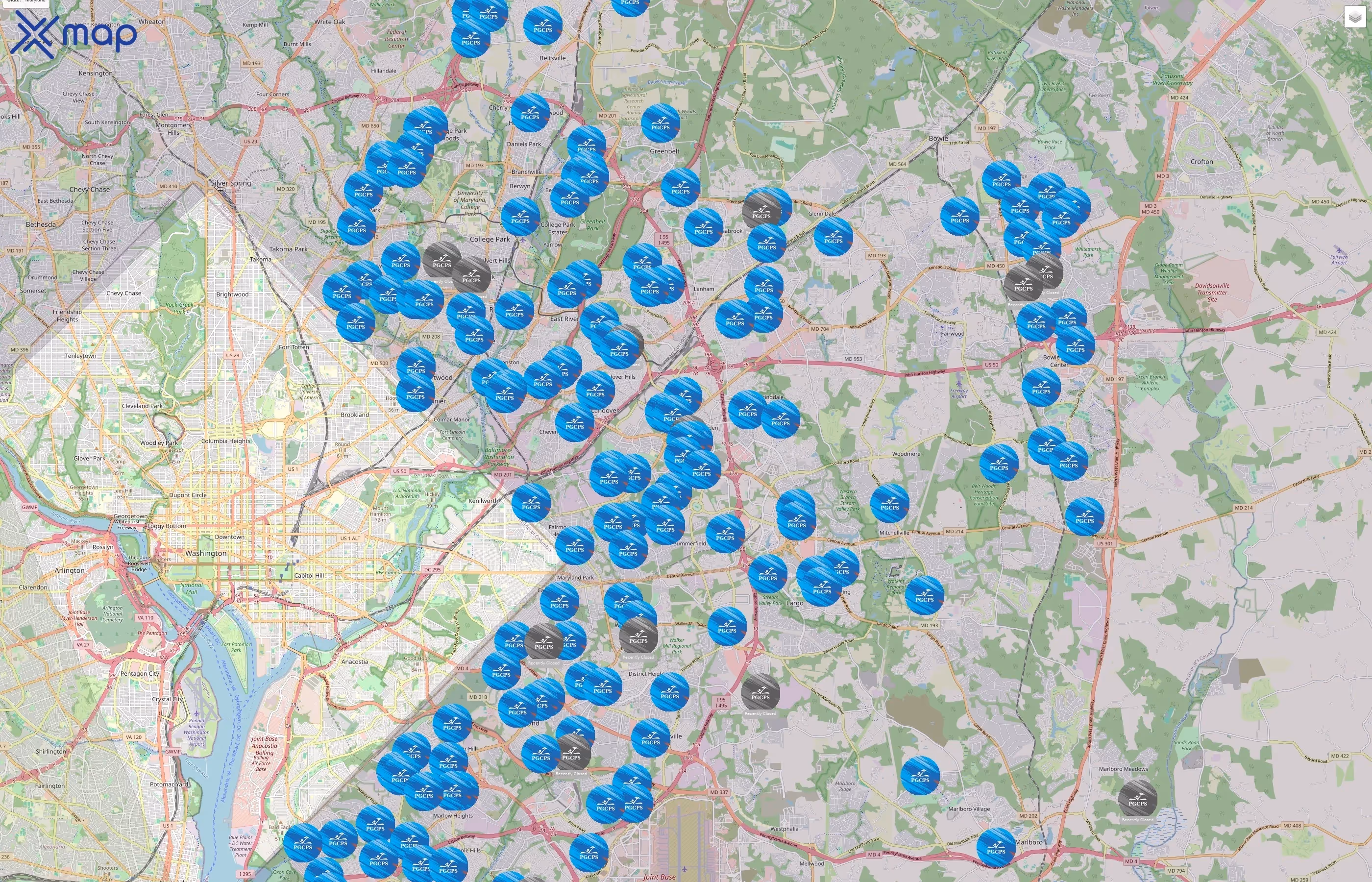 Prince George's County Public Schools traffic data