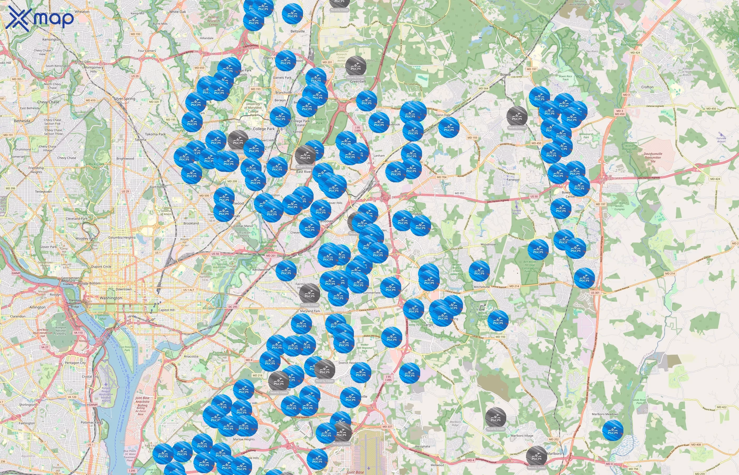 Prince George's County Public Schools area coverage