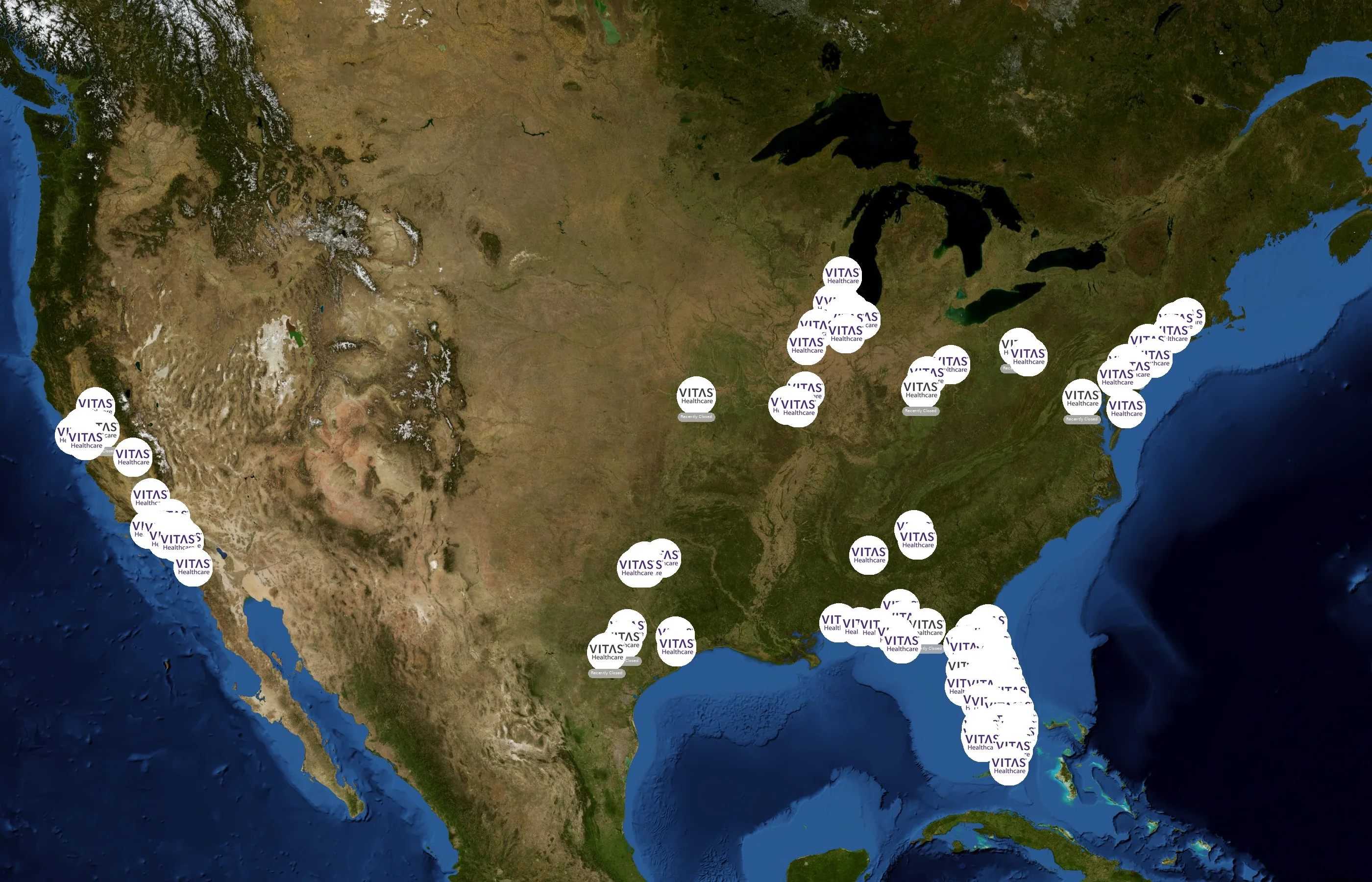 VITAS Healthcare state distribution